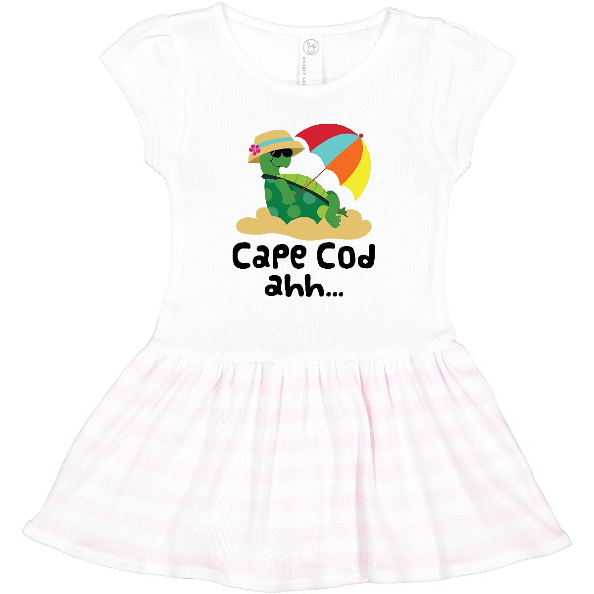 Inktastic Cape Cod Massachusetts Toddler Dress - Cute Summer Outfit for Girls, Baby & Kids, Perfect for Beach Vacations, Family Photos & Outdoor Adventures