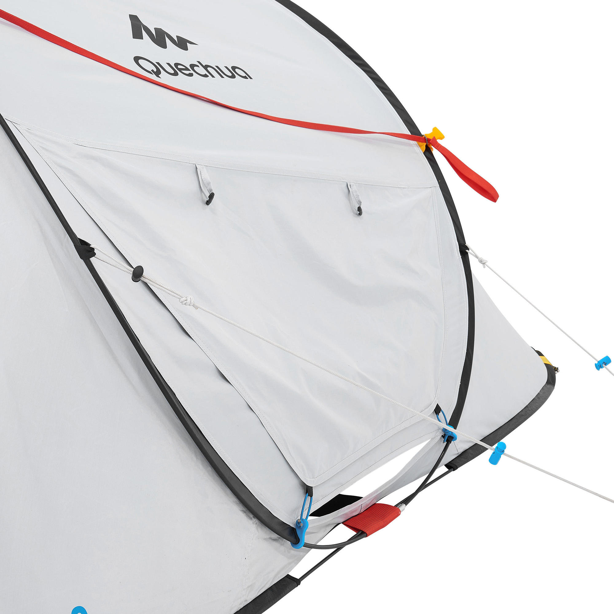Quechua 2 Second Fresh & Black Waterproof Pop Up Camping Tent for 3 Person - Instant Setup for Hiking, Backpacking & Outdoor Adventures
