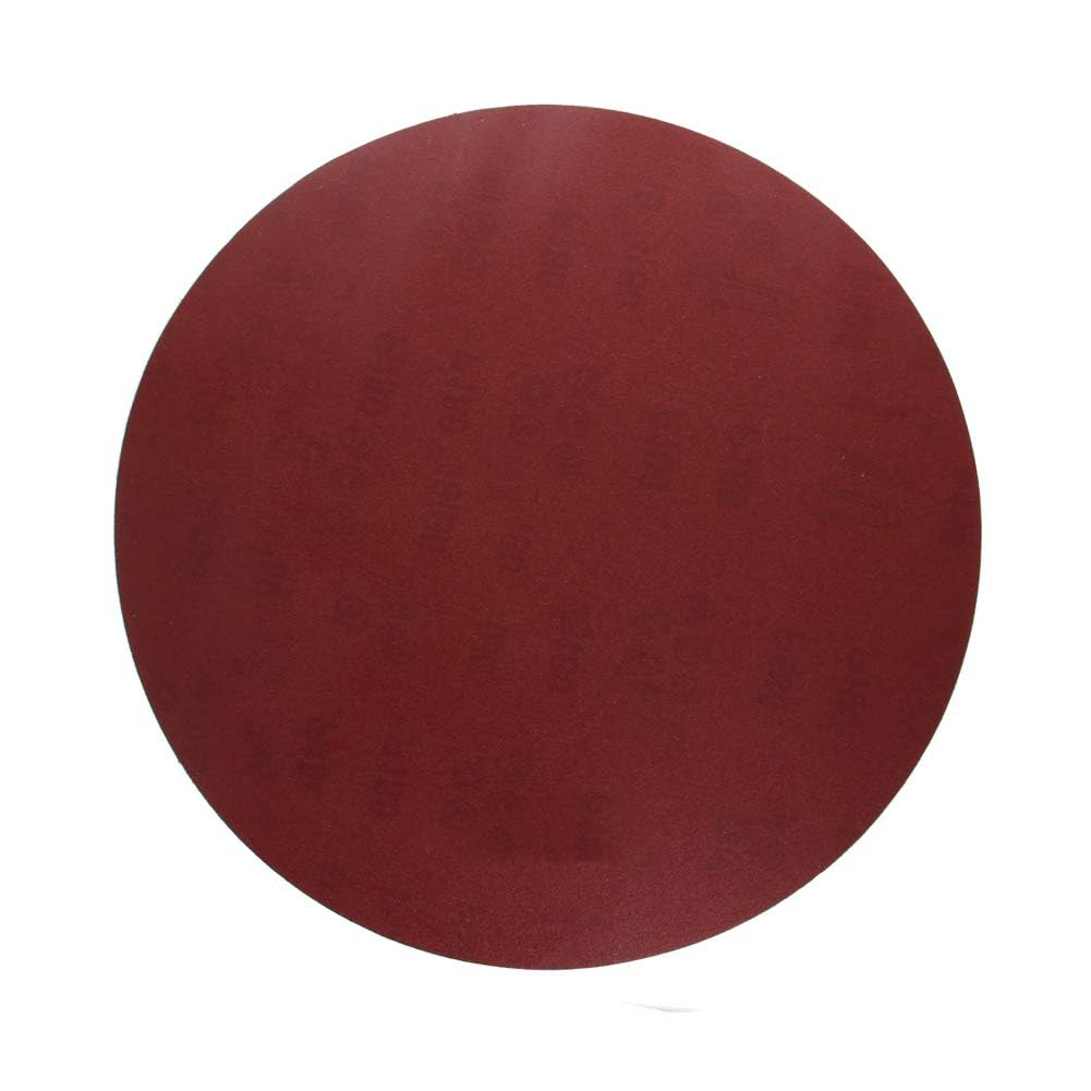 **Auniwaig 12 Inch 100/180 Grit Sanding Discs - PSA Backing, No-Hole, Aluminum Oxide, 5-Pack - Perfect for Metal, Wood, Plastic, Leather & Rubber - Ideal for Orbital Sanders & DIY Projects**