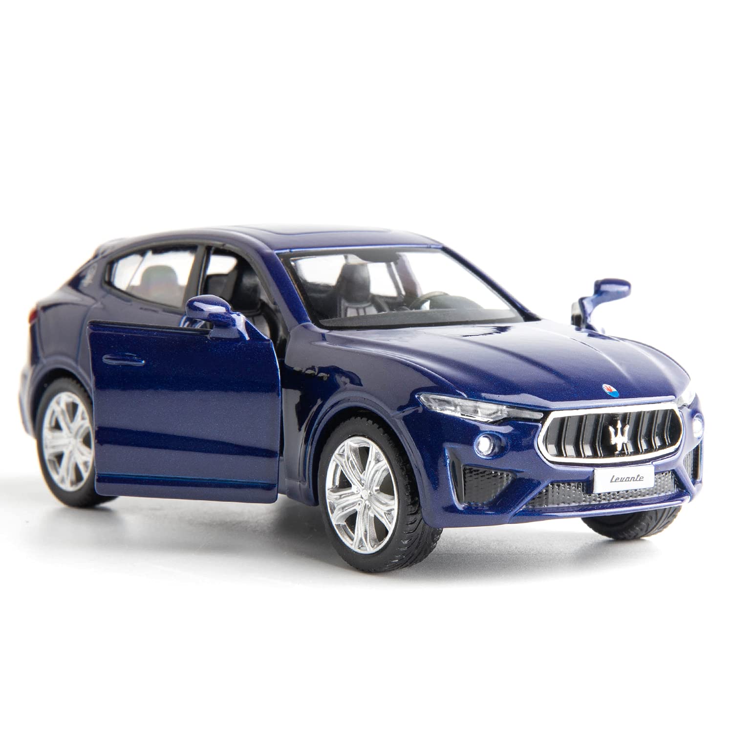 1:36 Scale Diecast Maserati Levante Toy Car - Pull Back Vehicle for Kids Gift (Blue) - Perfect for Playtime & Collectibles