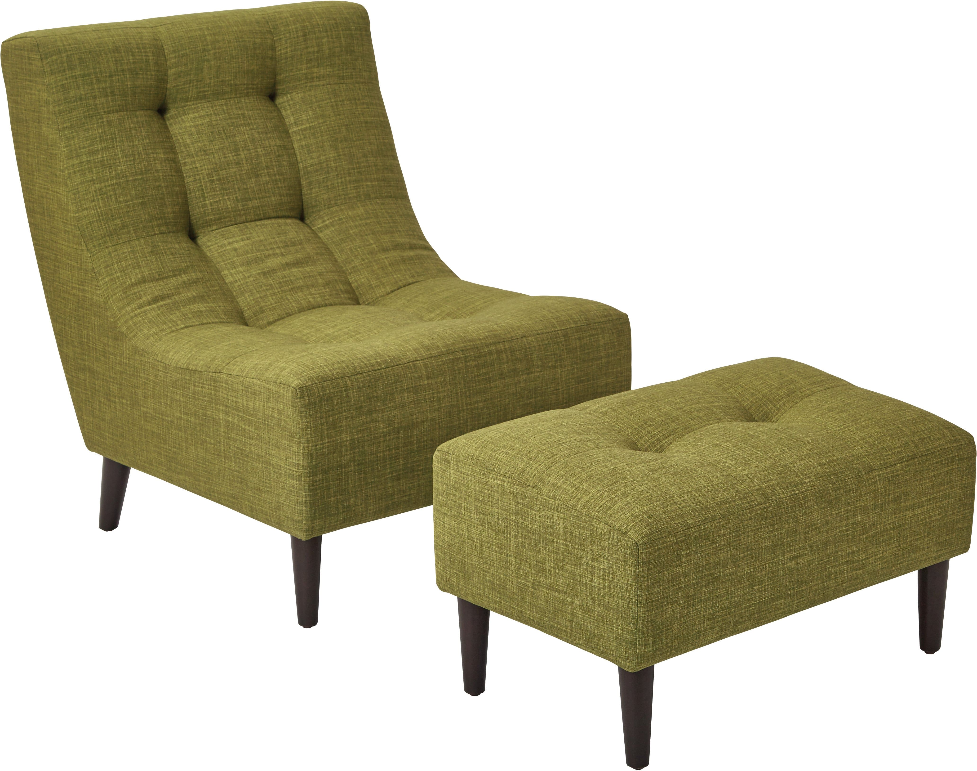 OSP Accents Hudson Chair Milford [HDS51] - Modern Upholstered Dining Chair with Wooden Legs - Perfect for Home, Office, and Restaurant Use