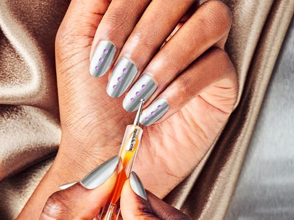 Sally Hansen Nail Salon Pro Brush Kit - 2 Pack Professional Nail Art Brush Set with Fine Tips for Gel, Acrylic & Dip Powder Nails - Perfect for DIY Manicures & Salon Quality Nail Designs