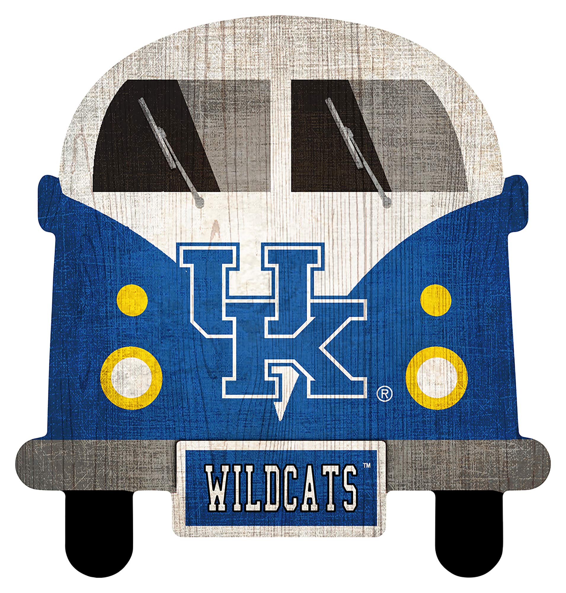 Fan Creations NCAA 12-Inch Team Bus Sign - Officially Licensed College Sports Decor for Tailgating, Dorm Room & Game Day Parties