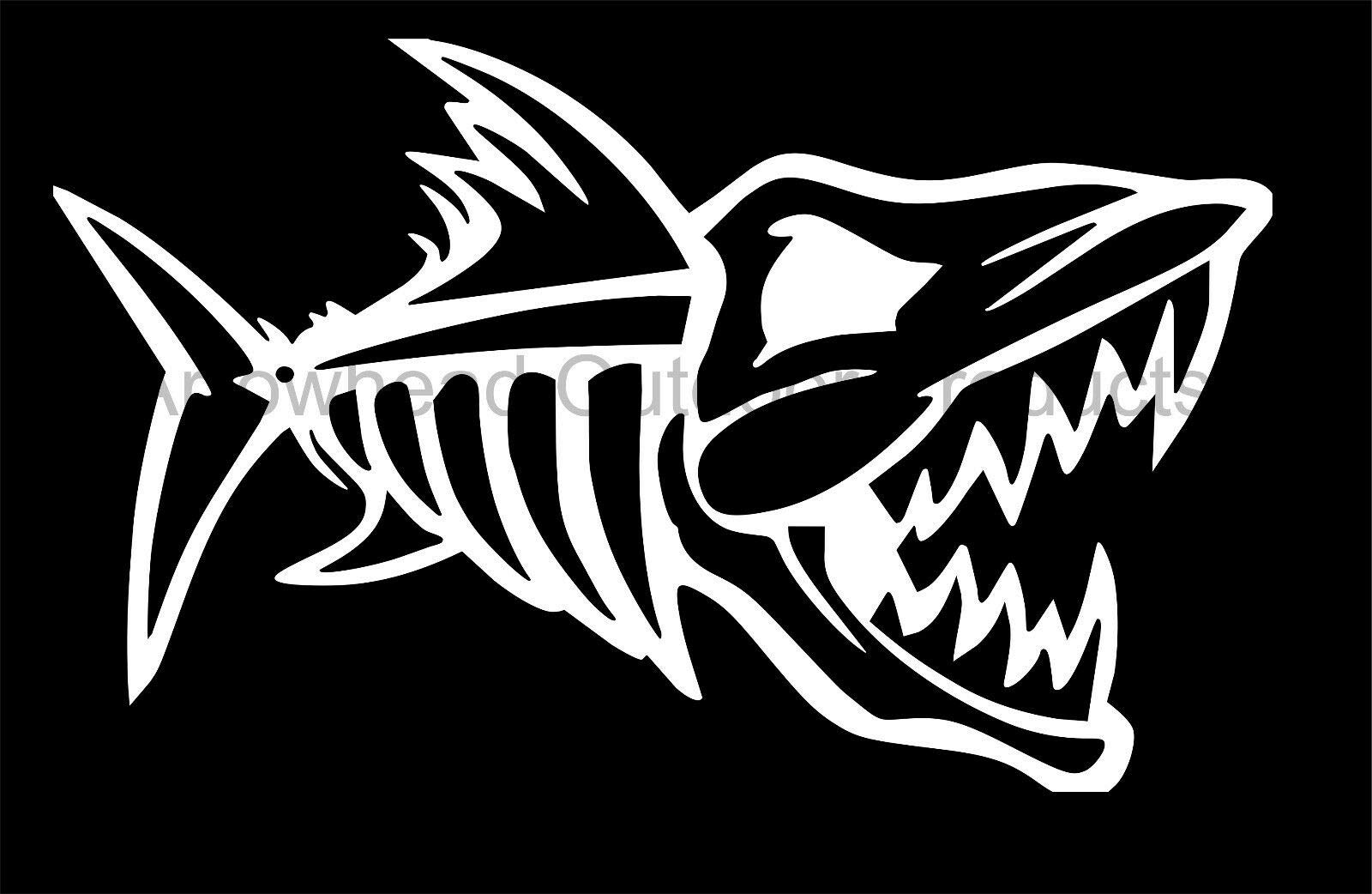 Nitro Fish Skeleton Decal - 6