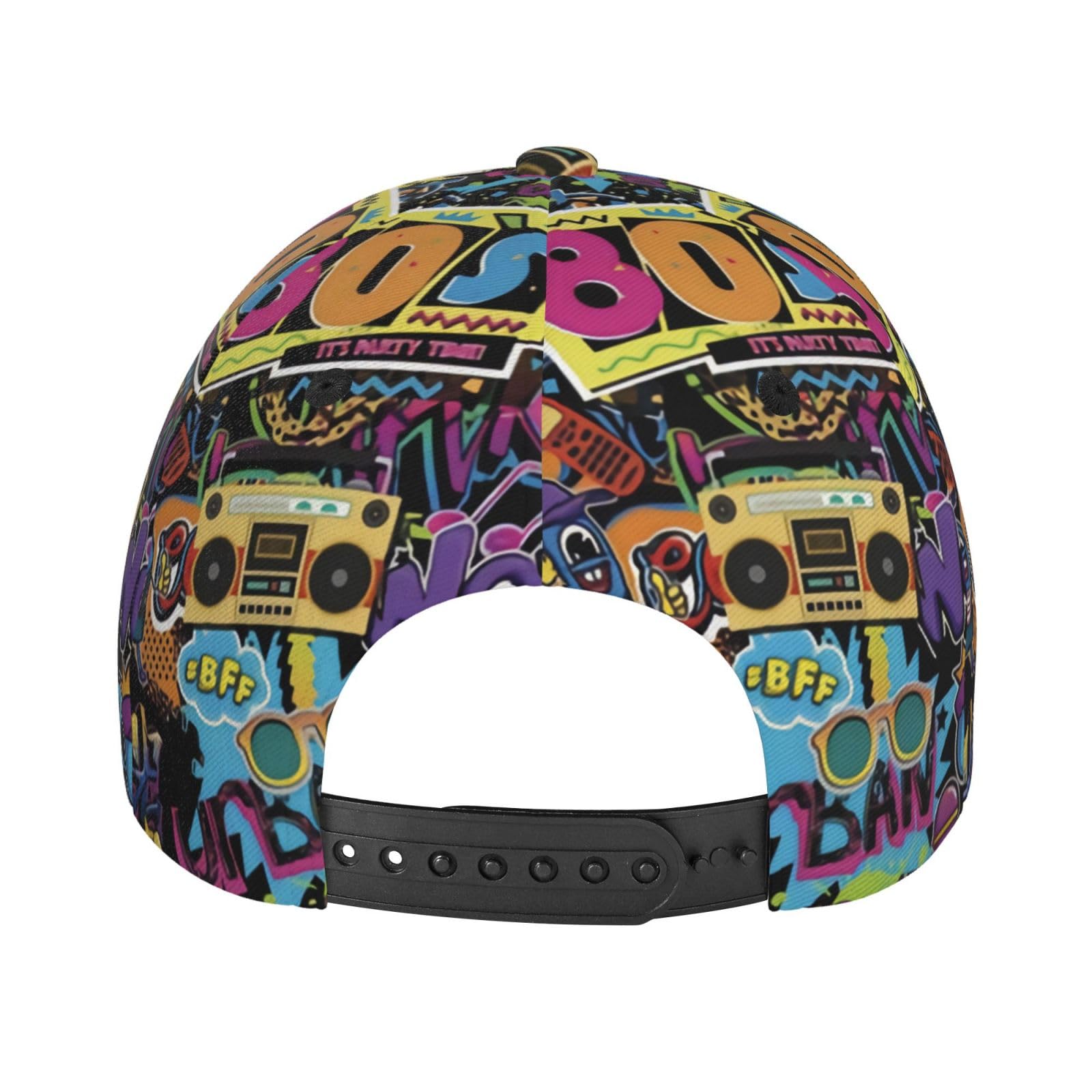 80s 90s Retro Vintage Baseball Cap - Adjustable Unisex Party Hat for Men & Women - Perfect for Halloween Costumes, Themed Parties and Nostalgic Fashion