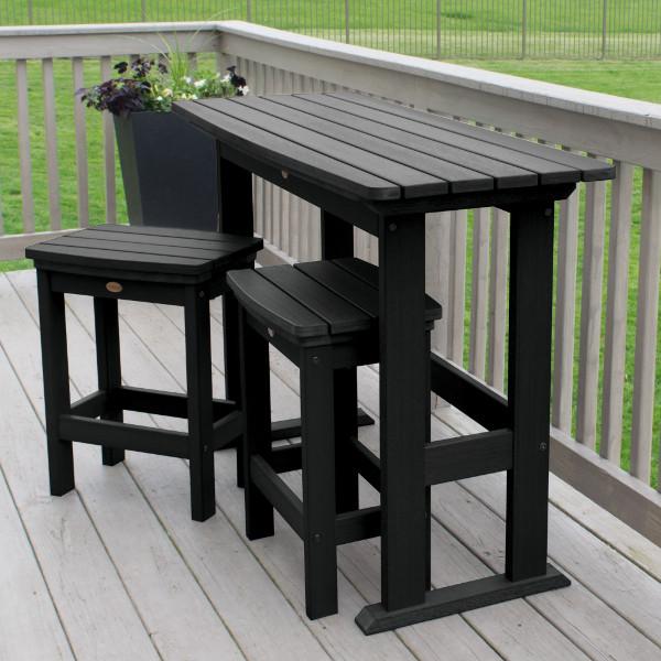 Lehigh 3-Piece Counter Height Balcony Set - Outdoor Patio Furniture for Small Spaces, Bistro Dining, and Apartment Living