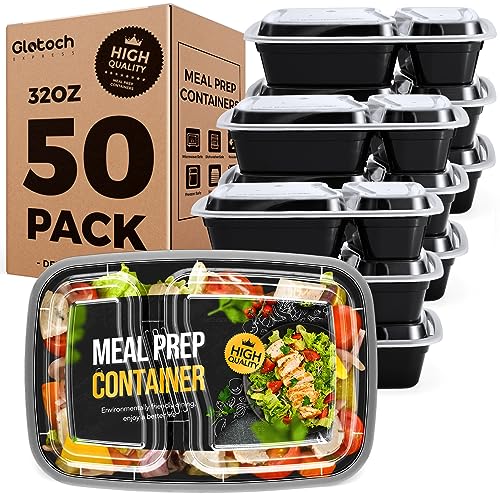 32OZ-Light Black 50PC-2 Compartment