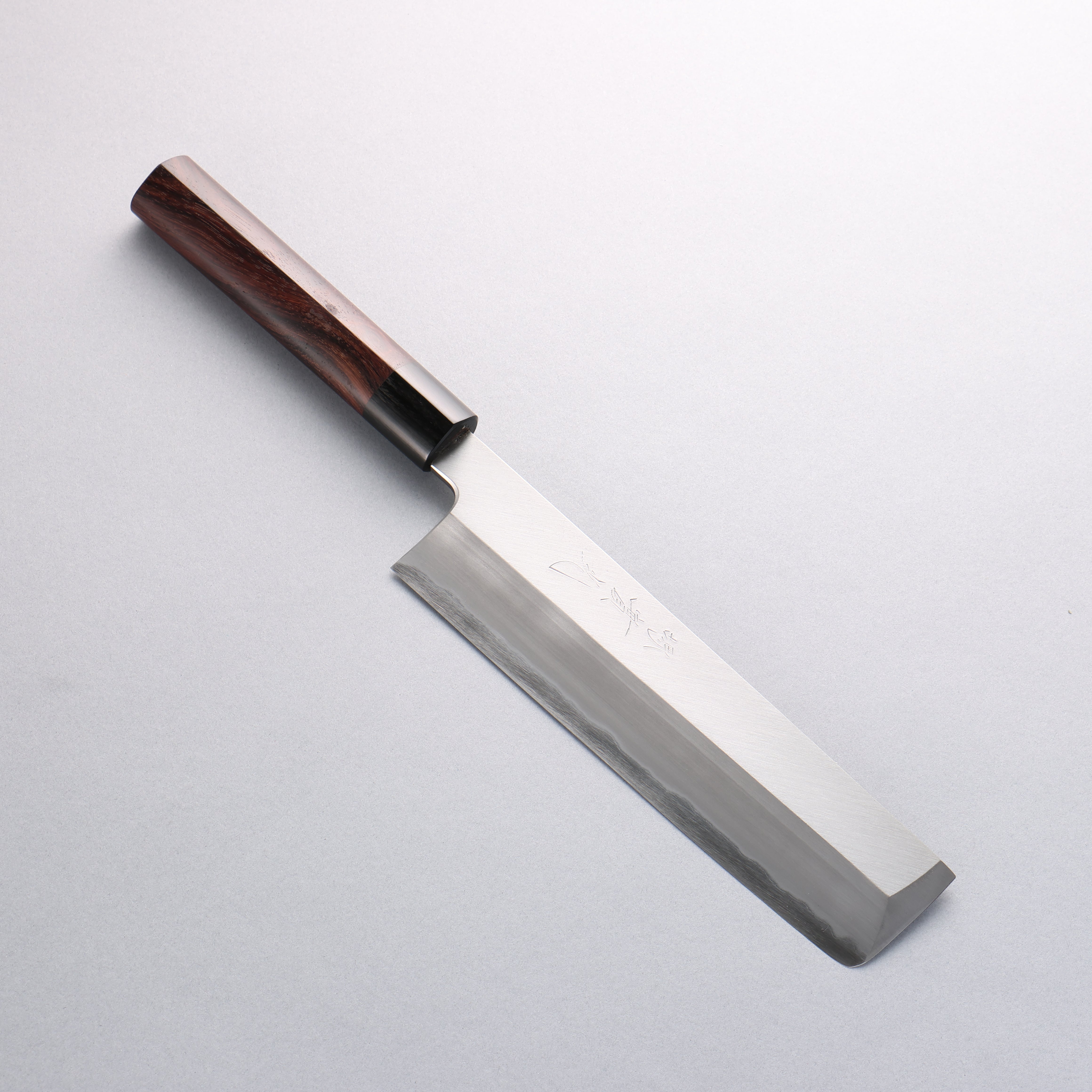 Premium Jikko White Steel No.2 Usuba Japanese Chef Knife 210mm with Ebony Handle - Perfect for Sushi, Vegetables & Precision Cutting