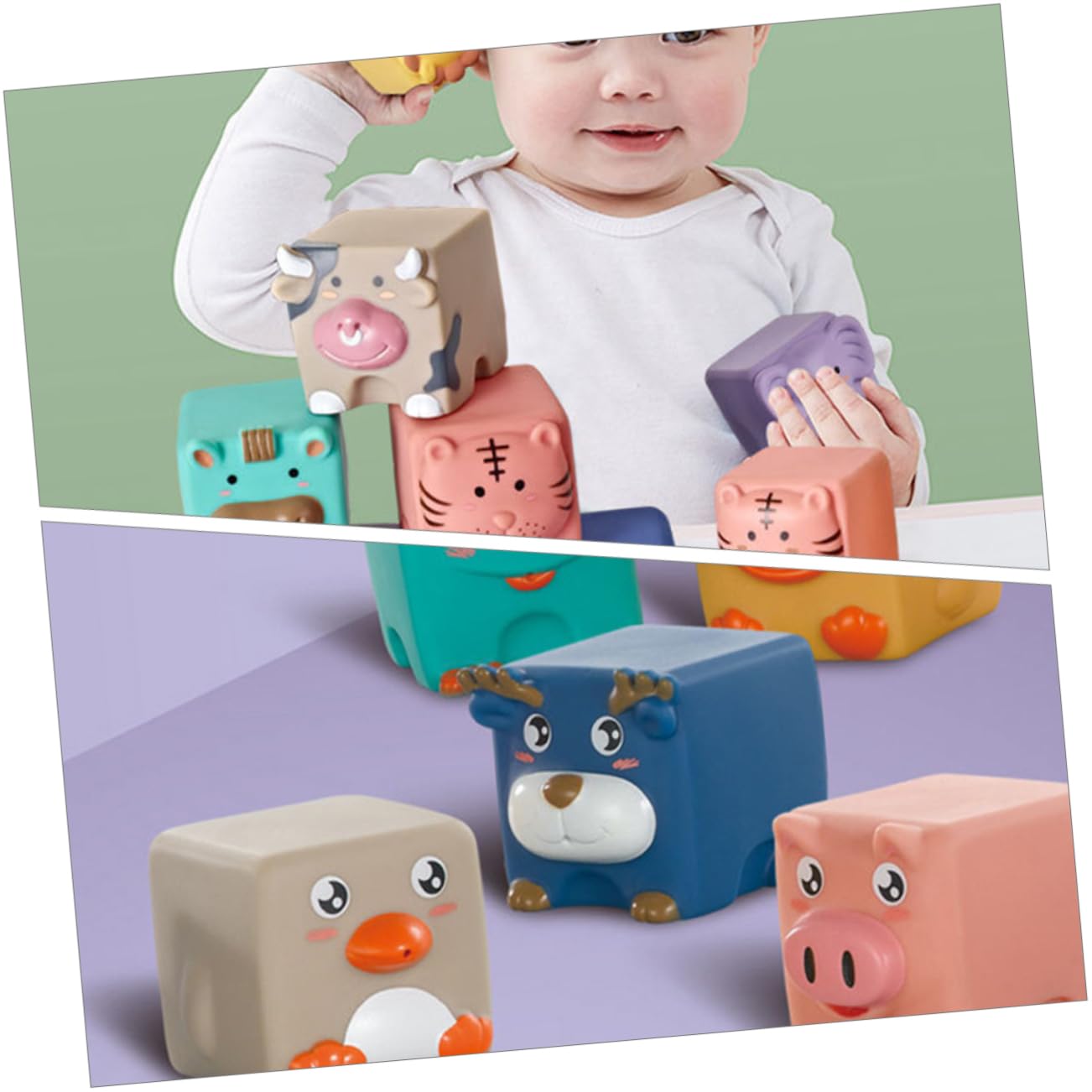 CIYODO 6-Piece Bath Toys Set for Kids - Fun Floating Water Toys for Bathtub Playtime, Baby Shower Gifts & Sensory Development (Duck, Boat, Fish Shapes) - Perfect for Toddlers 1-3 Years Old