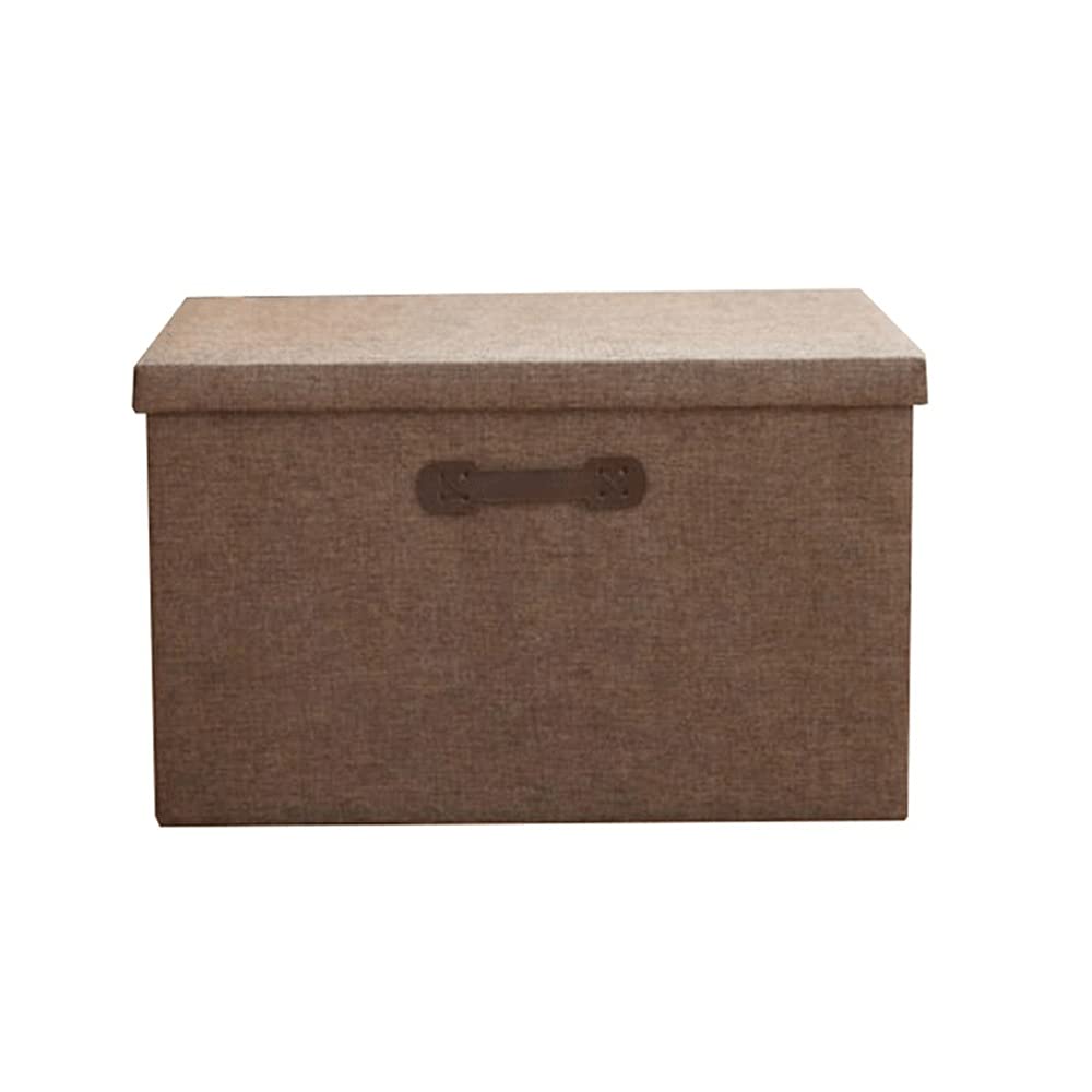 FEIMENGALL Large Capacity Foldable Fabric Storage Box with Lid - Organizer for Clothes, Toys, Kitchen & Bedroom Essentials - Perfect for Home Organization and Space Saving Storage Solutions