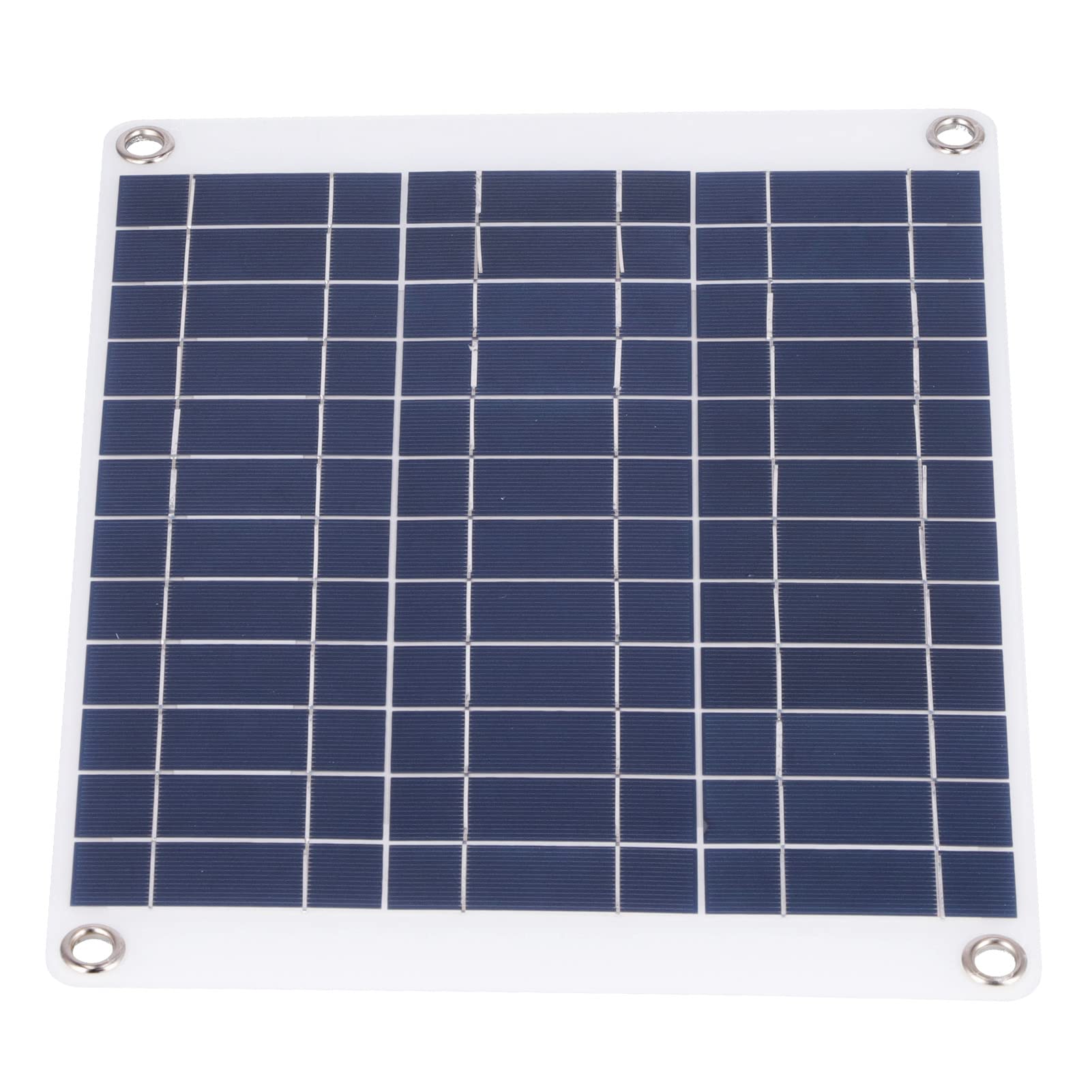 Portable 15W Solar Battery Charger with Durable Solar Panel - 3 Connection Types for Outdoor, Camping, Hiking & Emergency Power Supply