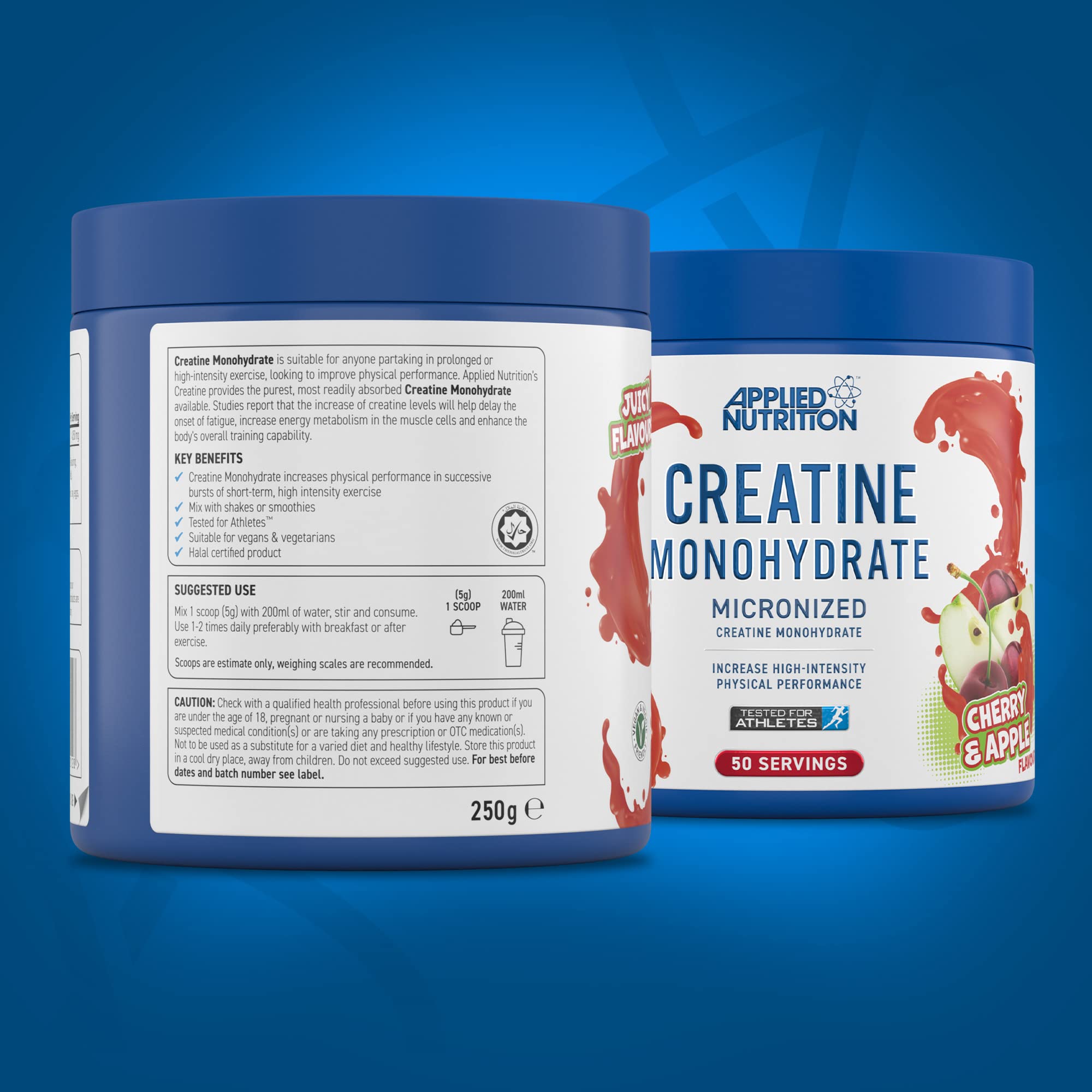 Applied Nutrition Micronized Creatine Monohydrate Powder 250g - Pure Muscle Builder for Athletes & Gym Workouts