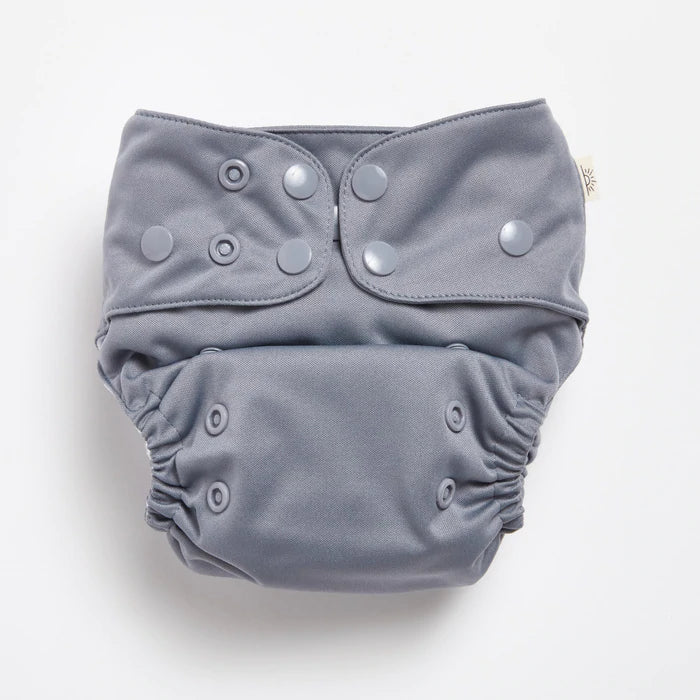 EcoNaps Modern Cloth Diaper - Midnight Blue | Reusable & Eco-Friendly Baby Nappy for Newborns & Toddlers | Perfect for Daycare, Travel & Home Use