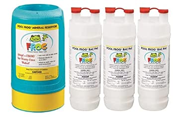 Pool Frog Mineral Purifier Replacement Cartridge for Above Ground Pools - Value Pack (3-Pack) | Improves Water Clarity & Reduces Chlorine Use | Perfect for Backyard, Inflatable & Family Swimming Pools