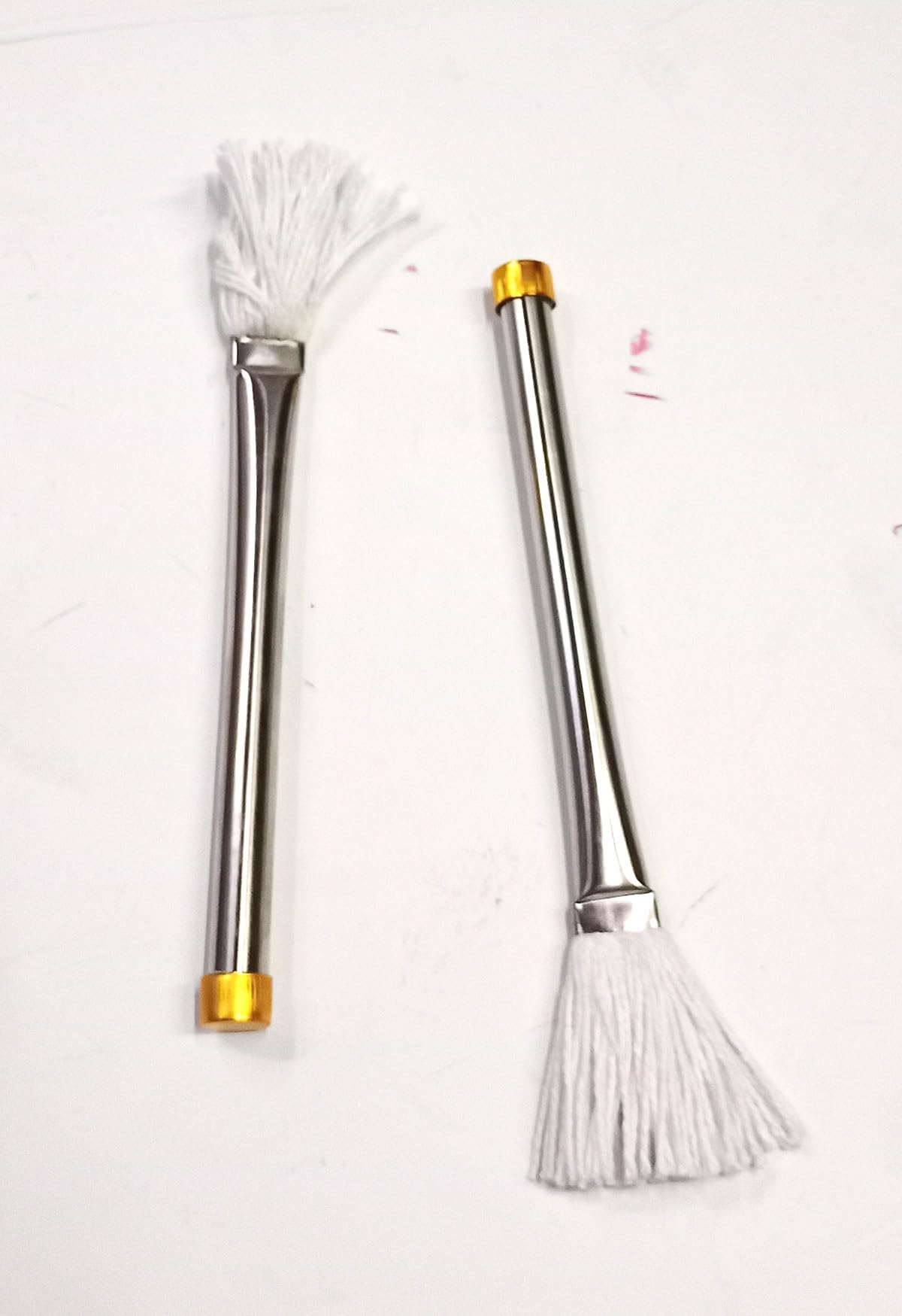 Premium Cotton Thread Oil Basting Pastry Brush with Stainless Steel Handle - 8 Inch, 2 Pack - Perfect for Baking, Grilling, and BBQ Meat Glazing