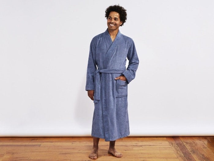 Premium Unisex Lightweight Organic Cotton Robe - Soft & Breathable for Spa, Lounge & Relaxation at Home