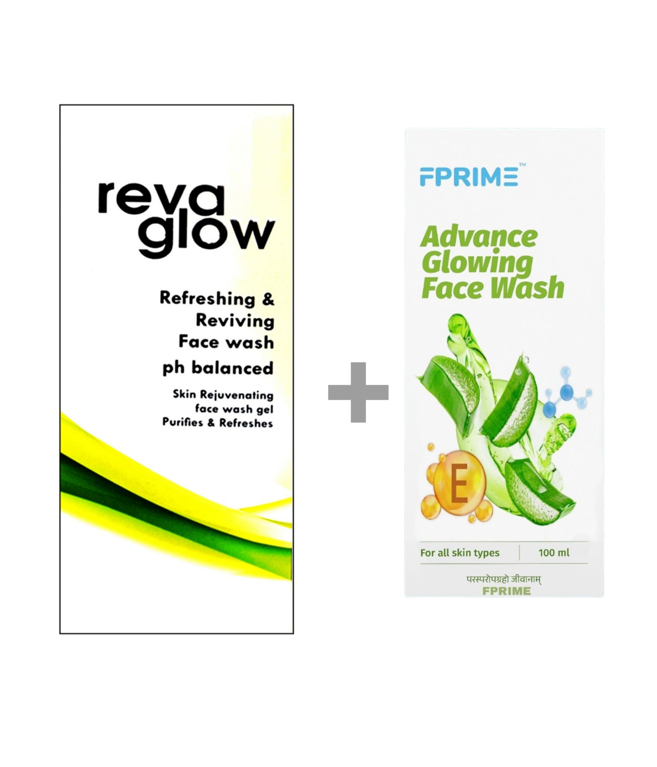 REVAGLOW FASH WASH Refreshing & Reviving Face Wash with Natural Aloe Vera & Vitamin E - pH Balanced 3.5oz (100g) - Gentle Cleanser for Dry, Sensitive Skin - Perfect for Morning & Night Skincare Routine