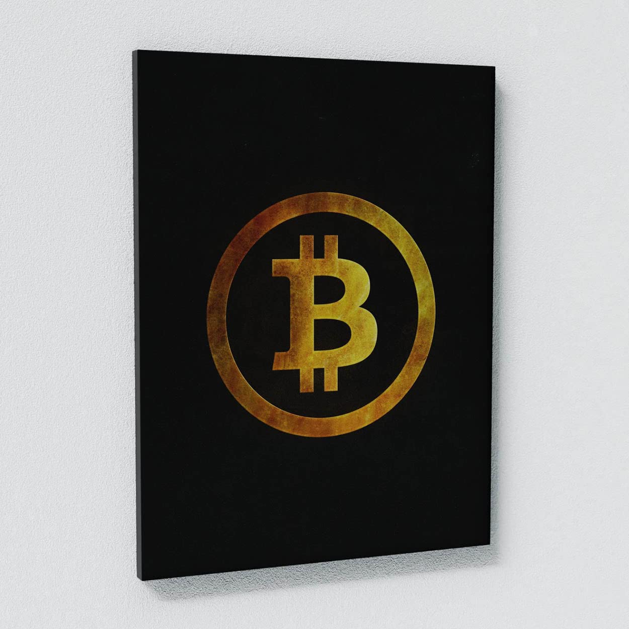 Crypto Canvas Wall Art - Bitcoin & Blockchain Themed Modern Home Decor for Living Room, Office & Gamer Cave | Digital Currency Inspired Artwork