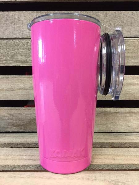 Kodiak 20oz Stainless Steel Tumbler with Lid - Insulated Pink Travel Mug for Hot & Cold Drinks, Perfect for Office, Gym, Hiking and Outdoor Activities