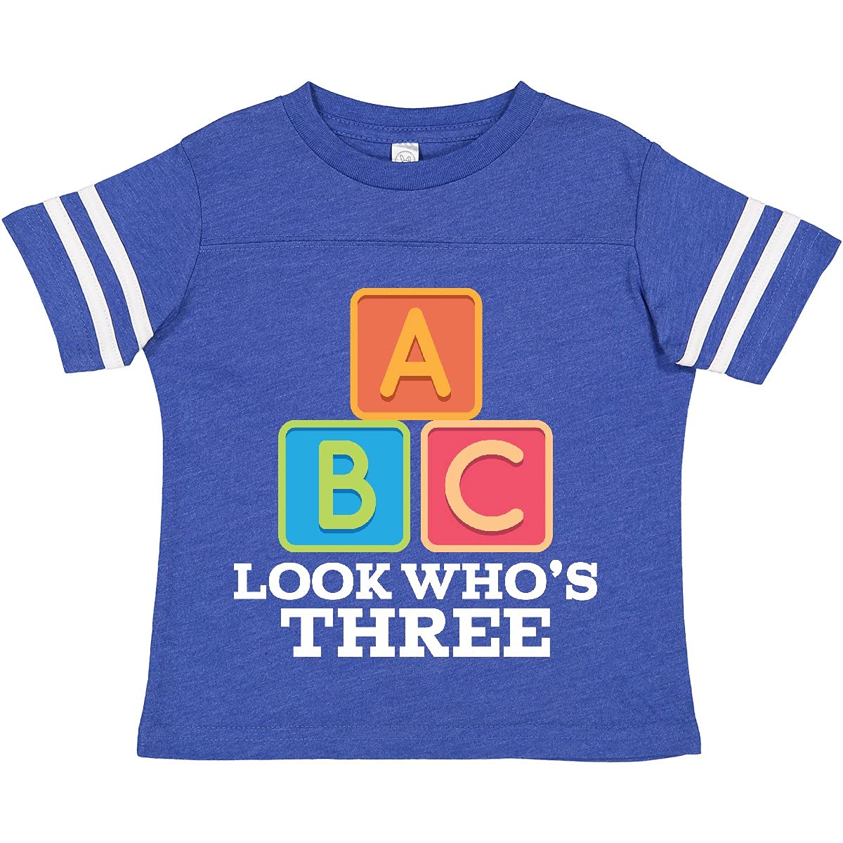 Inktastic 3rd Birthday Alphabet Toddler T-Shirt for 3 Year Olds - Perfect for Birthday Parties, School Events & Family Photos