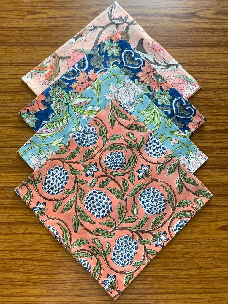 Premium Cotton Cloth Napkins Set of 4 - 20