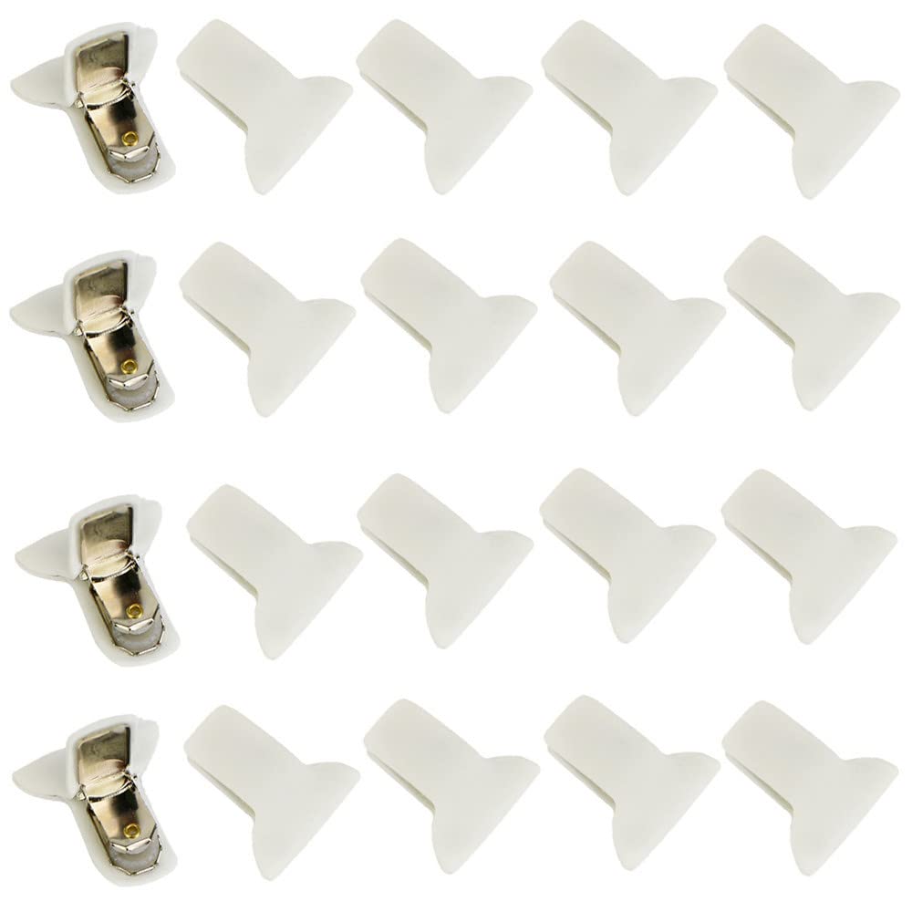 20 Pack Padded Duvet Clips - No-Slip Comforter Fasteners for King/Queen Beds, Soft Bedding Accessories to Keep Blankets in Place - Perfect for Hotels, Guest Rooms & Home Use