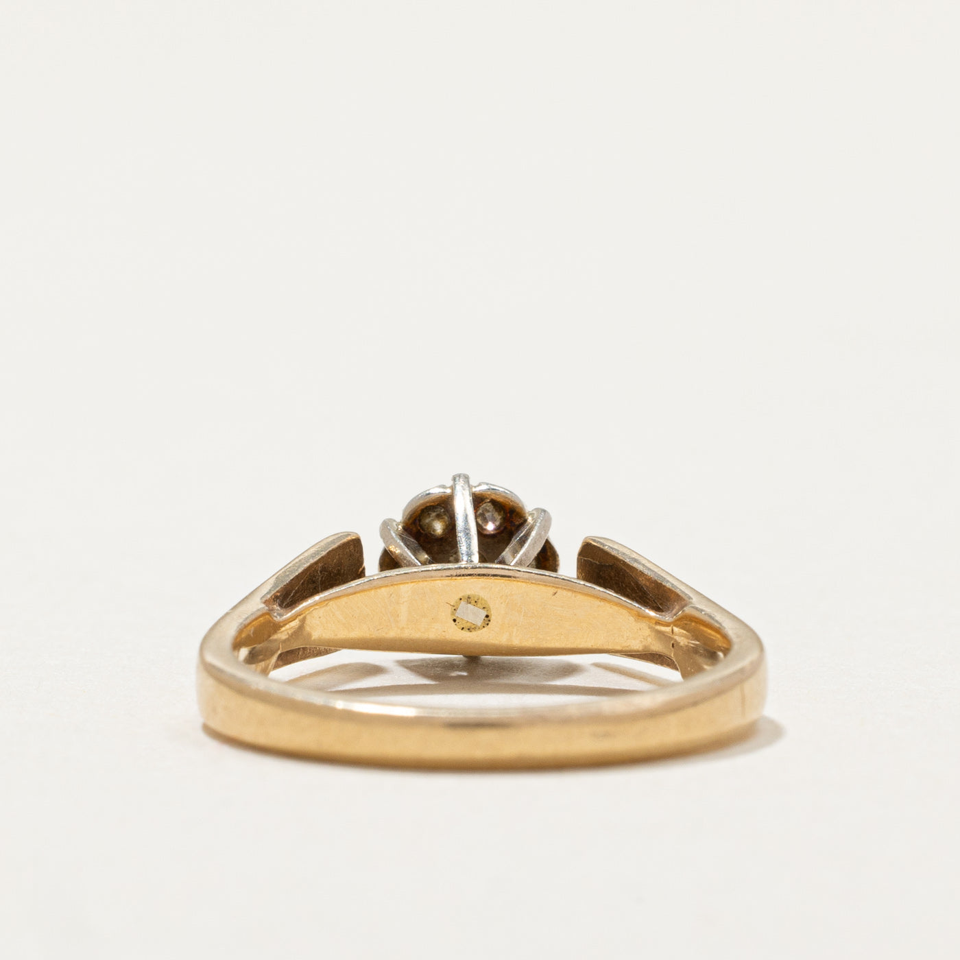 0.12ctw High Set Diamond Cluster Ring - Size 3.75 | Elegant Wedding Band, Anniversary Gift & Everyday Luxury Jewelry for Women