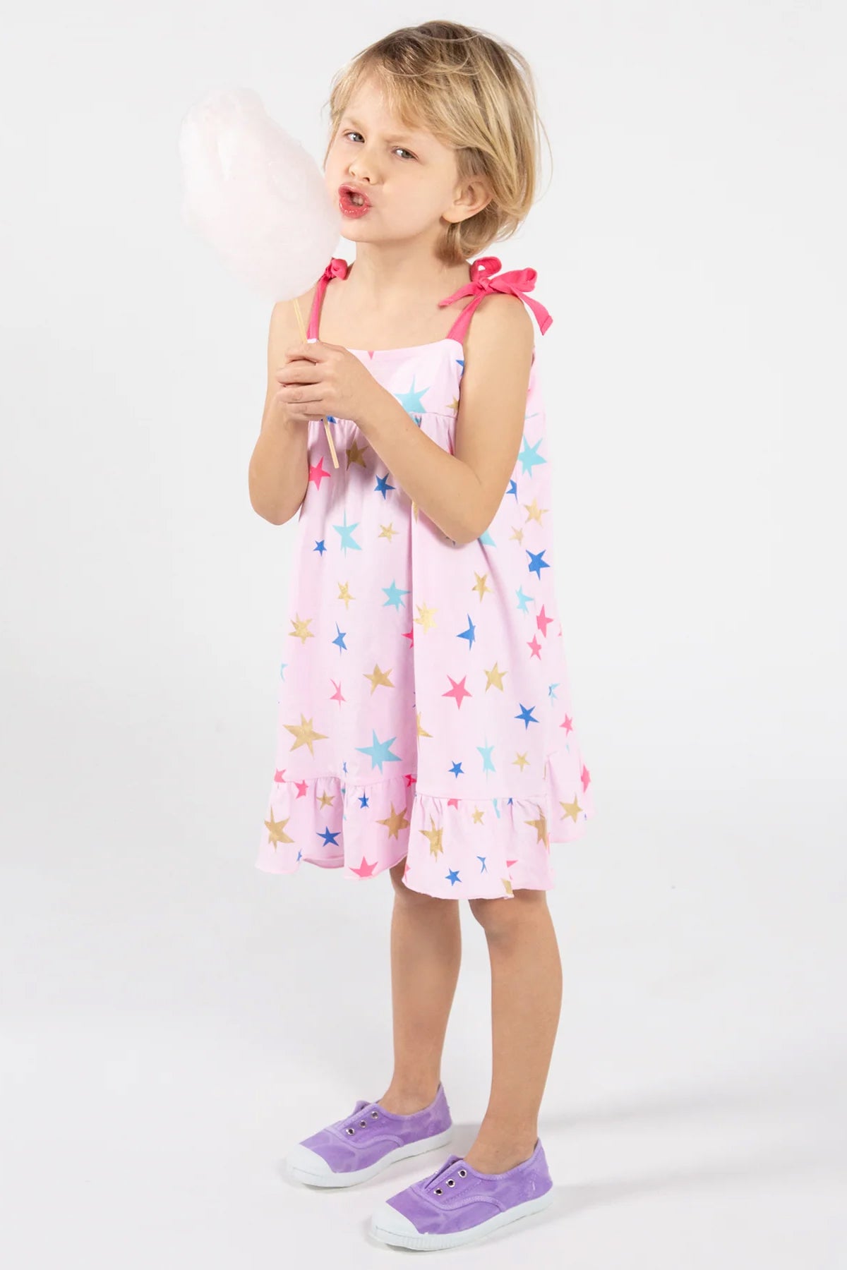 EGG New York Marcie Star Girls Dress - Stylish & Comfortable Kids Fashion for Parties, School & Everyday Wear