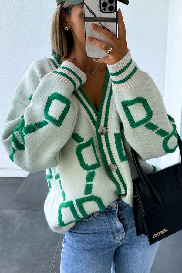 Stylish Loose Button Up Cardigan for Women - Soft & Comfortable Open Front Knit Sweater | Perfect for Office, Casual Outfits & Layering in Fall/Winter