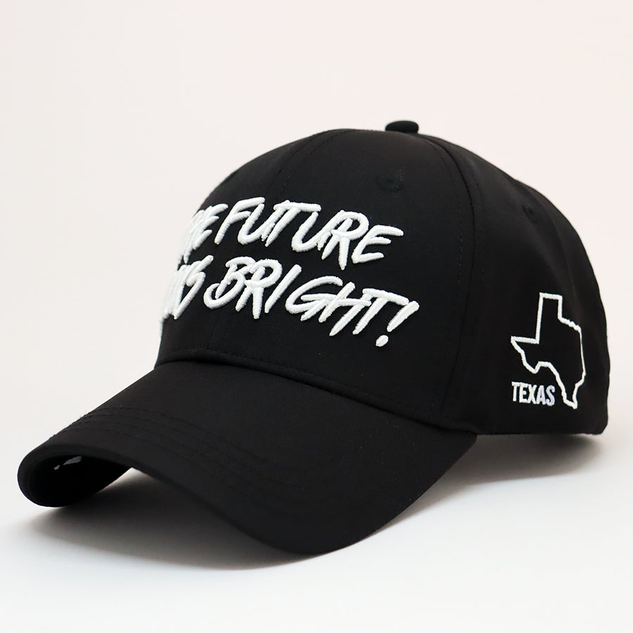 Texas State Future Looks Bright Black Snapback Hat - Adjustable Dad Cap for Men & Women - Perfect for Sports, Outdoor Activities, and Casual Wear