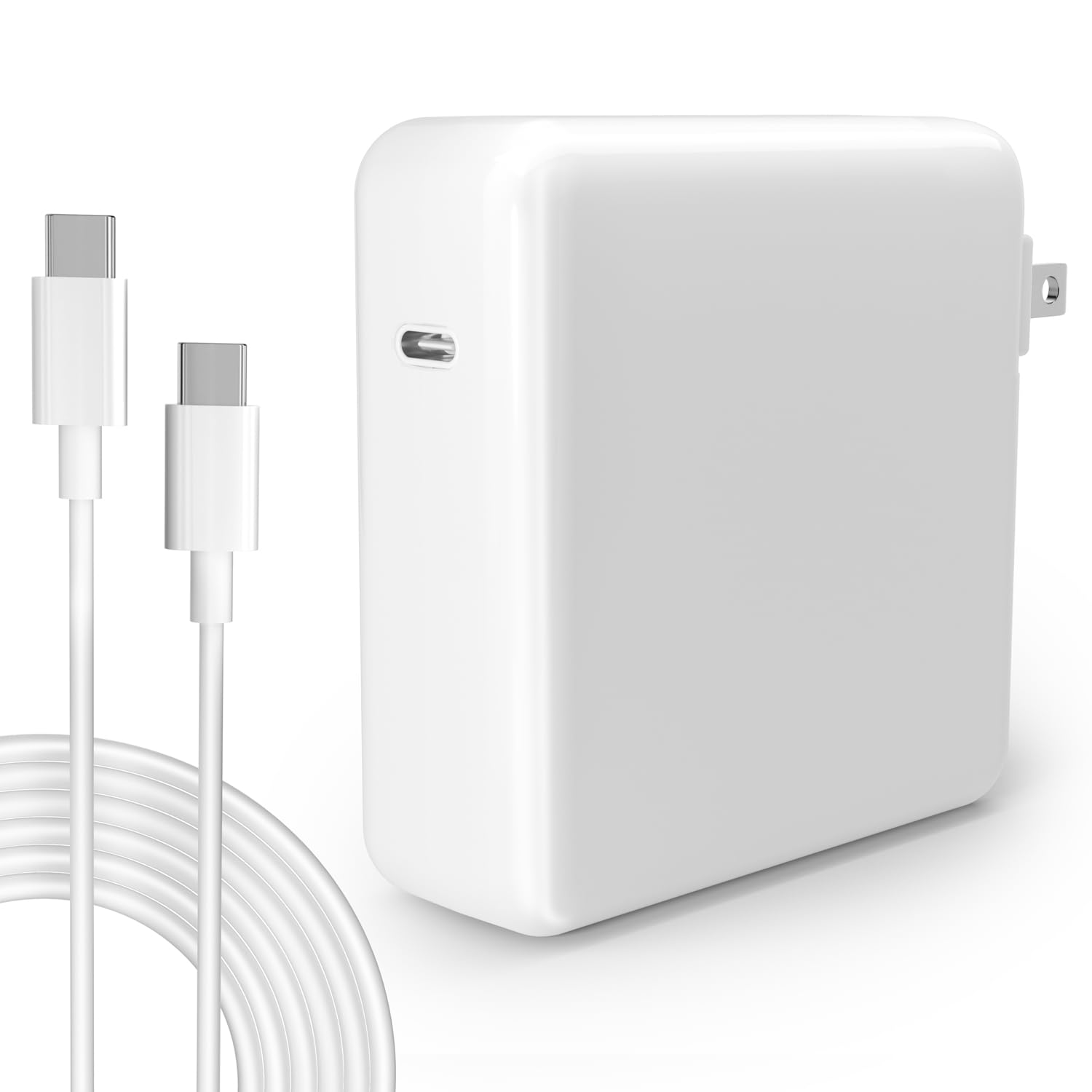 67W USB C Fast Charger for MacBook Pro & Air, iPad Pro, Samsung Galaxy - 6.6ft USB-C to C Cable Included - Perfect for Home, Office & Travel Charging