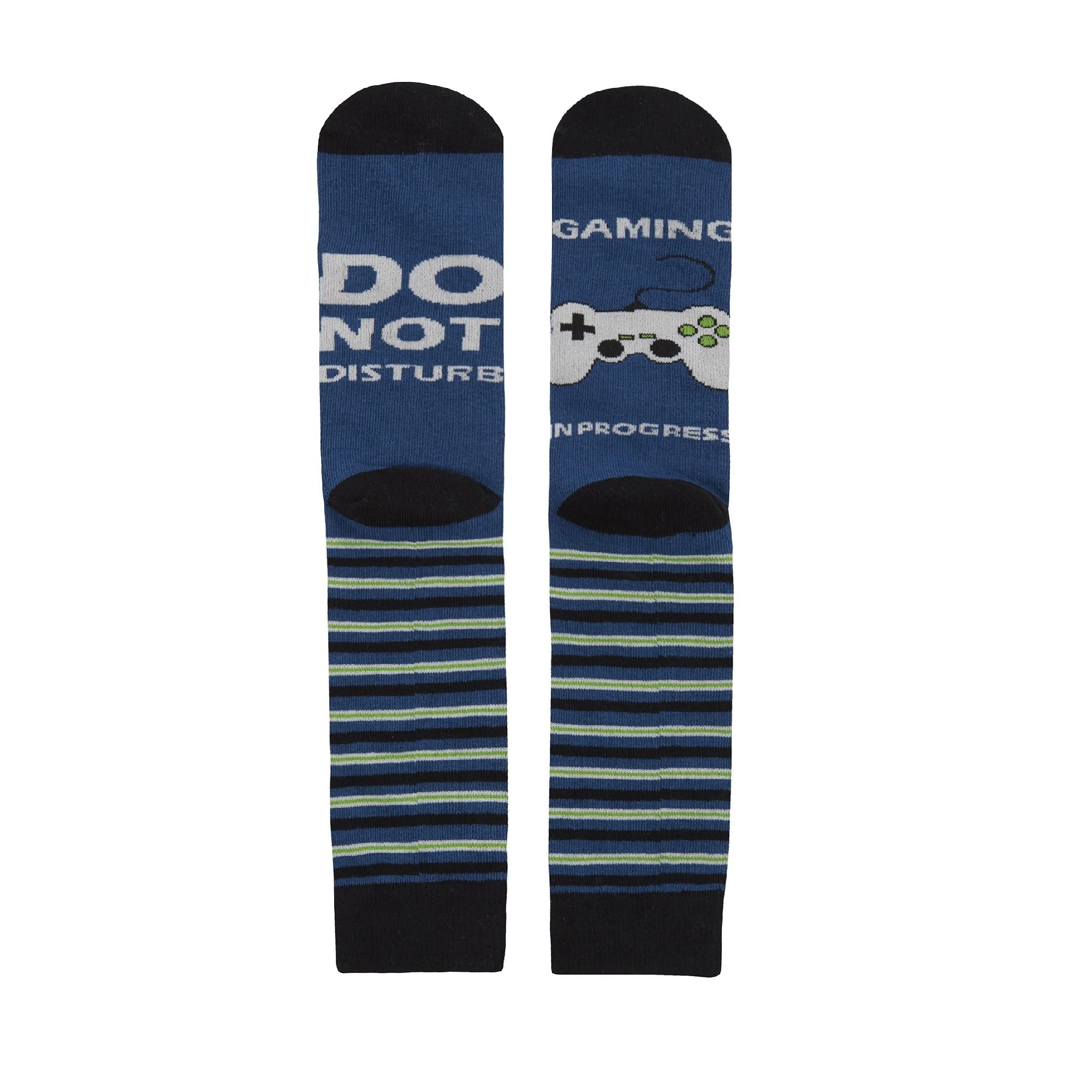 Funny Men's Novelty Socks Pack of 3 - Cool Graphic Crew Socks with Humorous Slogans - Perfect Gift for Dad, Husband & Boyfriend - Great for Casual Wear, Gifts & Special Occasions