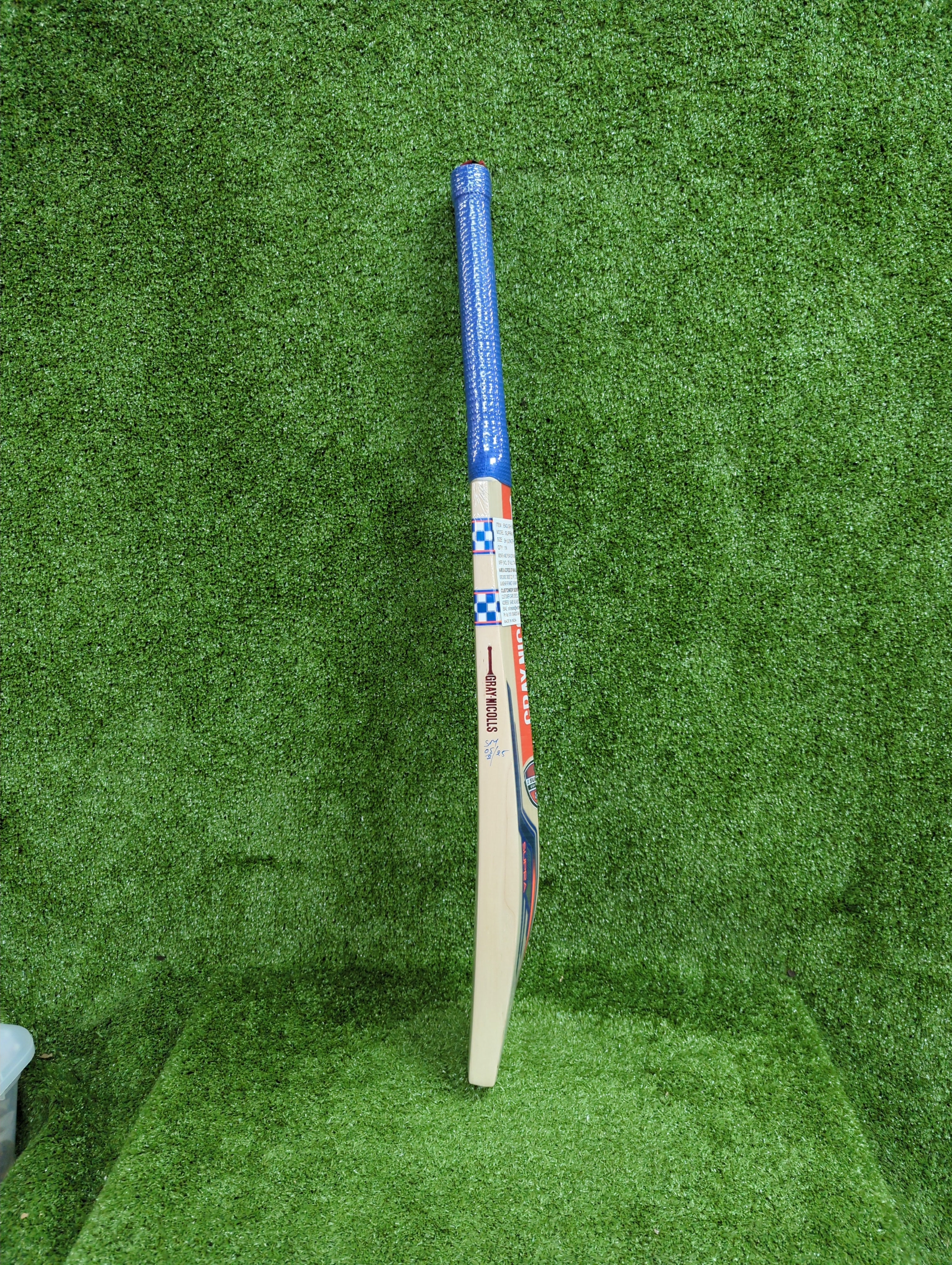 Gray Nicolls Supra Beast 2.0 Edition English Willow Cricket Bat - Premium Blue Sticker | Professional Cricket Equipment for Matches & Training