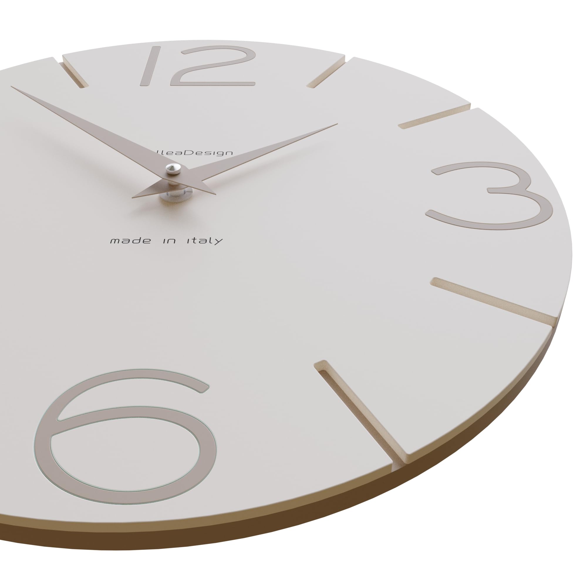CalleaDesign 11.8 Inch Modern Wall Clock with Smile Face Design - Perfect for Living Room, Bedroom, Office & Home Decor
