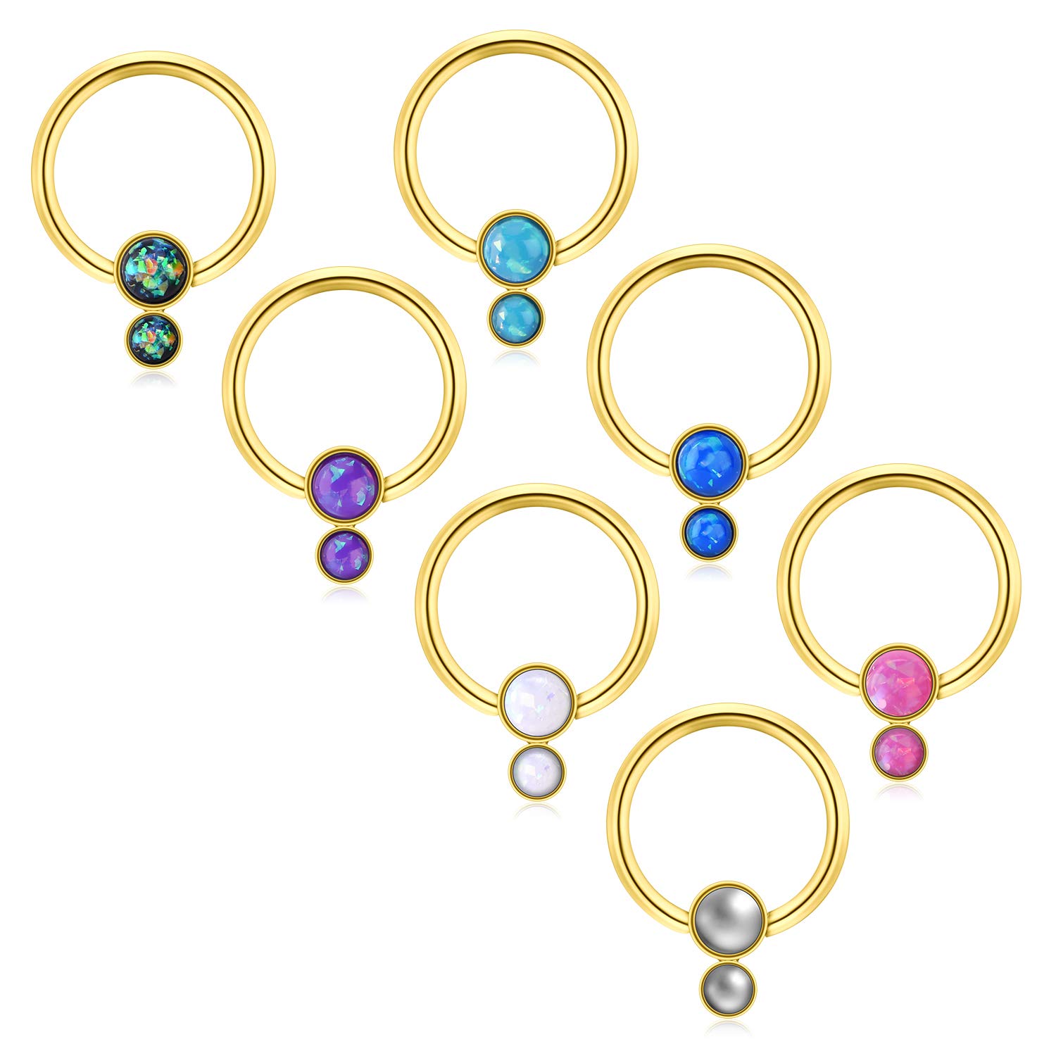 Mayhoop 16G Stainless Steel Cartilage Earrings - Tragus, Anti-Helix, Daith, Rook, Conch & Snug Hoop Rings - 10mm (3/8