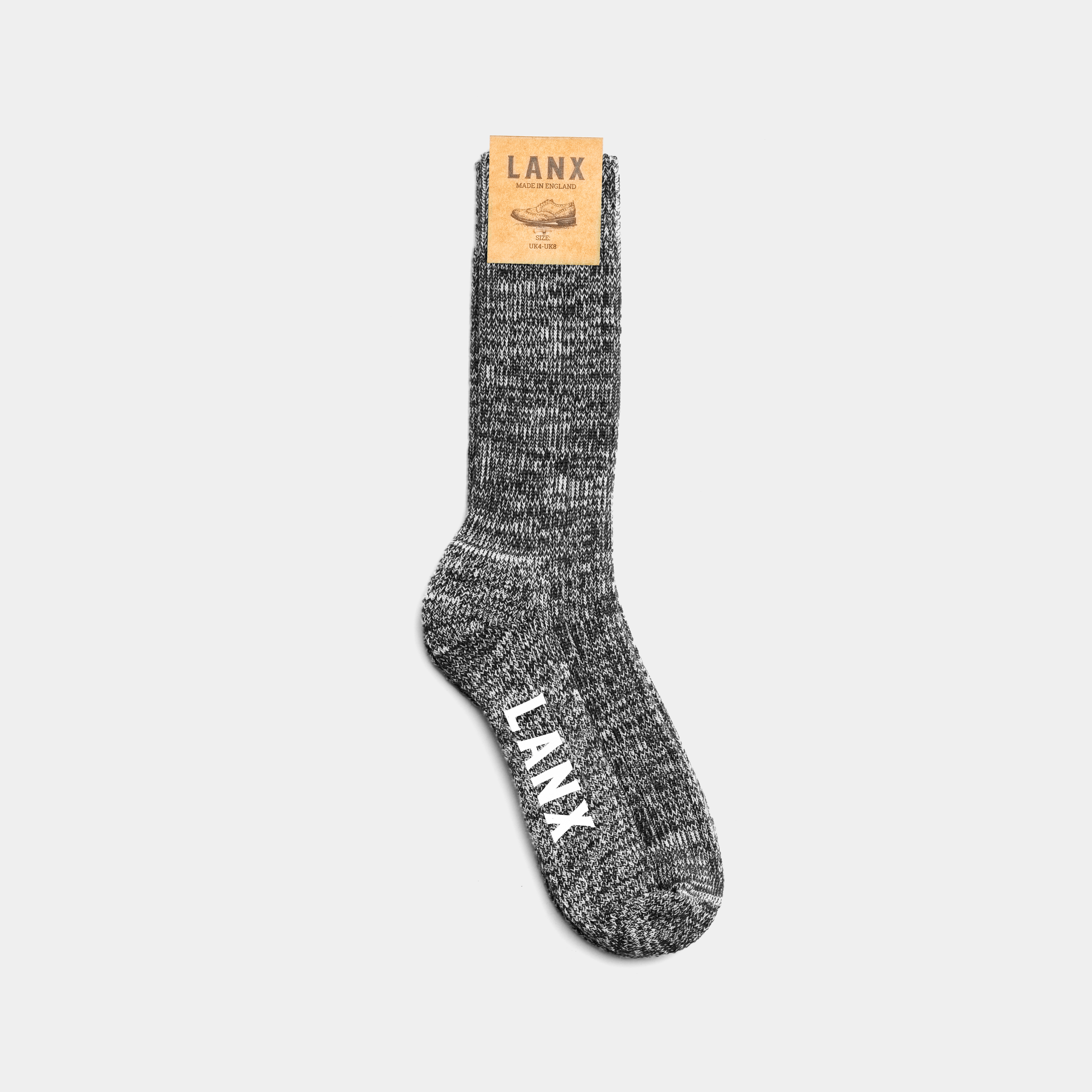 Fleck Socks for Men & Women - Black Comfortable Casual Athletic Socks for Running, Gym, Workout & Everyday Wear