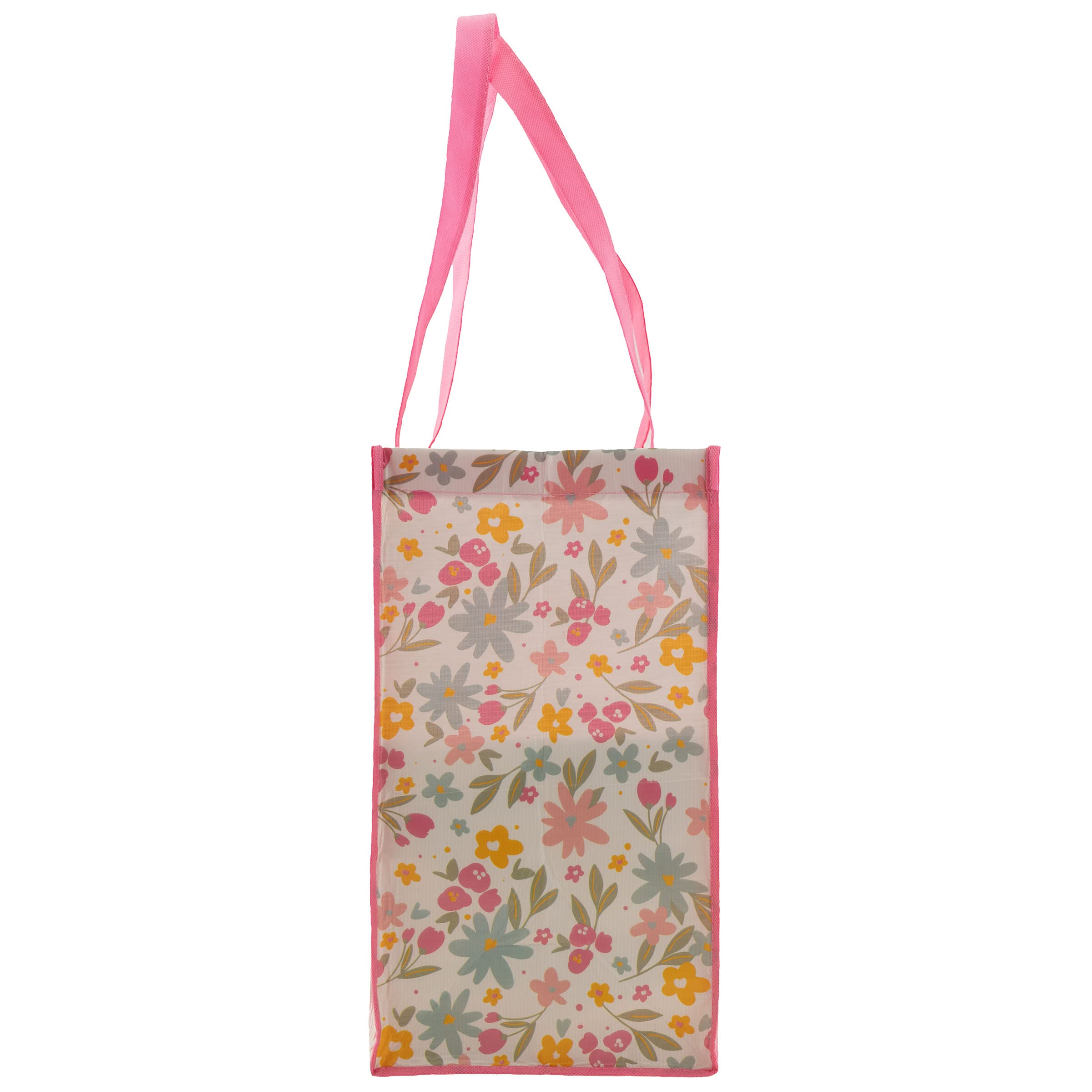 Eco-Friendly Karma Reusable Gift Bags - Durable Tote & Party Gift Bags with Handles - Perfect for Birthday Presents, Christmas Gifts & Events (Pack of 2, Large RPET Happy Bags) - Great for Holiday Wrapping, Baby Showers & Sustainable Gift Giving