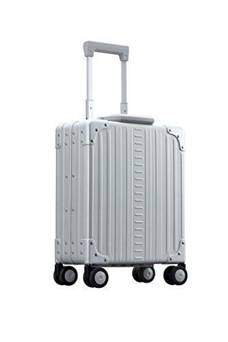 Aleon 16 Inch Vertical Underseat Carry On Luggage - Business Travel Briefcase with Wheels (Platinum Silver) | Perfect for Airplane Cabin Storage & Office Commuting