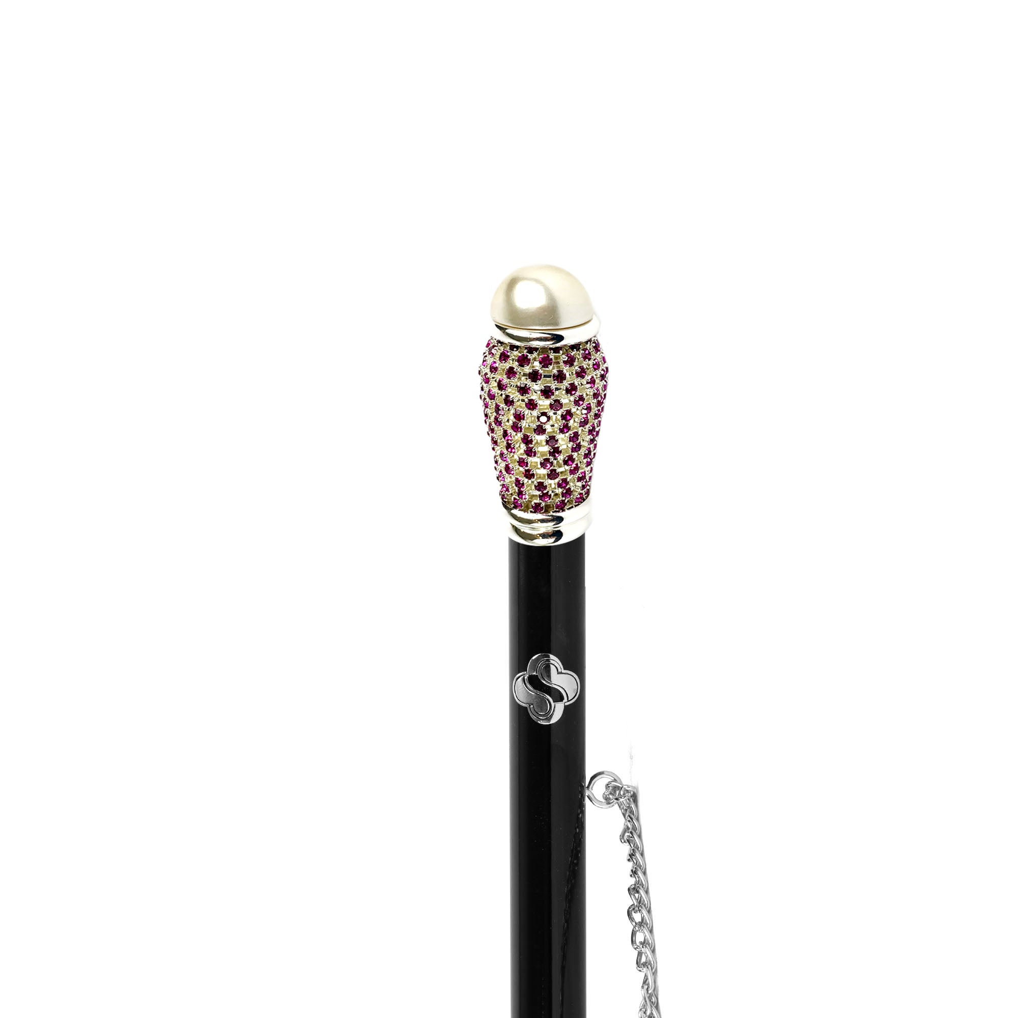 Luxury Fuchsia Crystal Shoehorn - Elegant Long Handle Shoe Horn for Men & Women - Perfect for Dress Shoes, Boots & Sneakers - Ideal Gift for Shoe Lovers & Fashion Enthusiasts