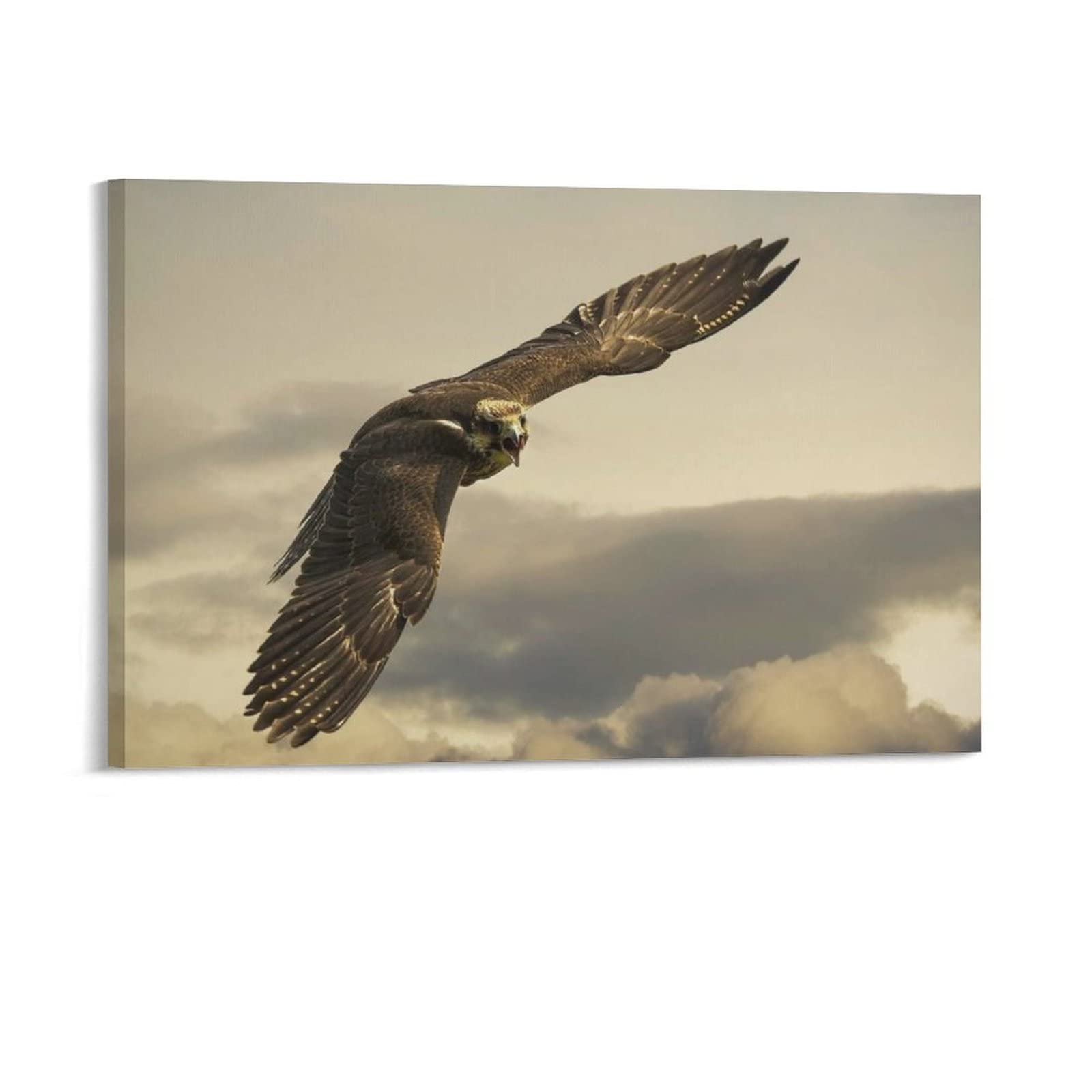 Eagle Canvas Wall Art Print - 20x30inch (50x75cm) Sports Landscape Painting for Bedroom, Living Room & Office Decor - Perfect Gift for Home & Office Decoration | Ideal for Sports Fans, Nature Lovers & Modern Interior Design