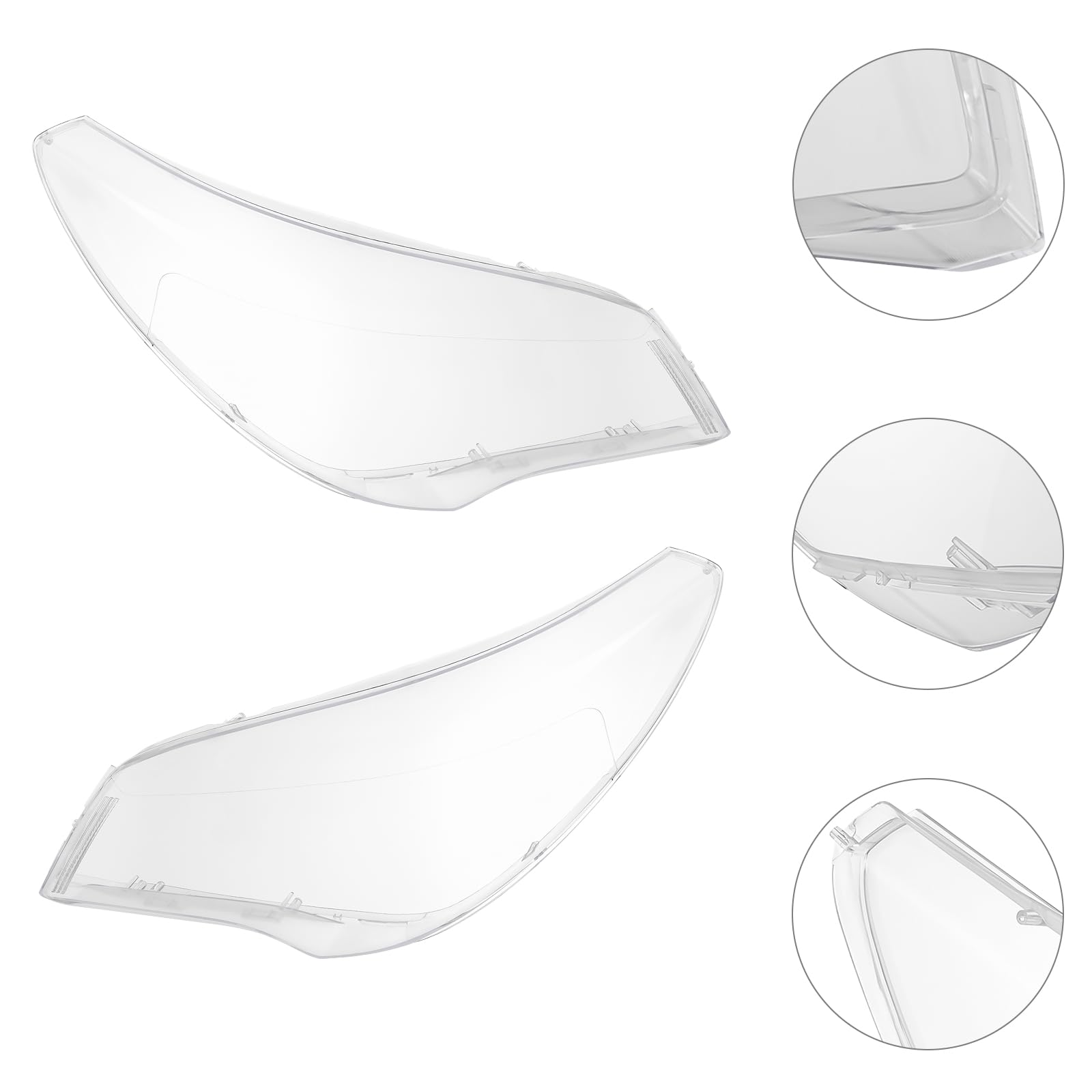 2013-2017 Buick Enclave Replacement Headlight Lens Covers - Pair of Left & Right Front Clear Lenses - Perfect for Night Driving and Foggy Conditions