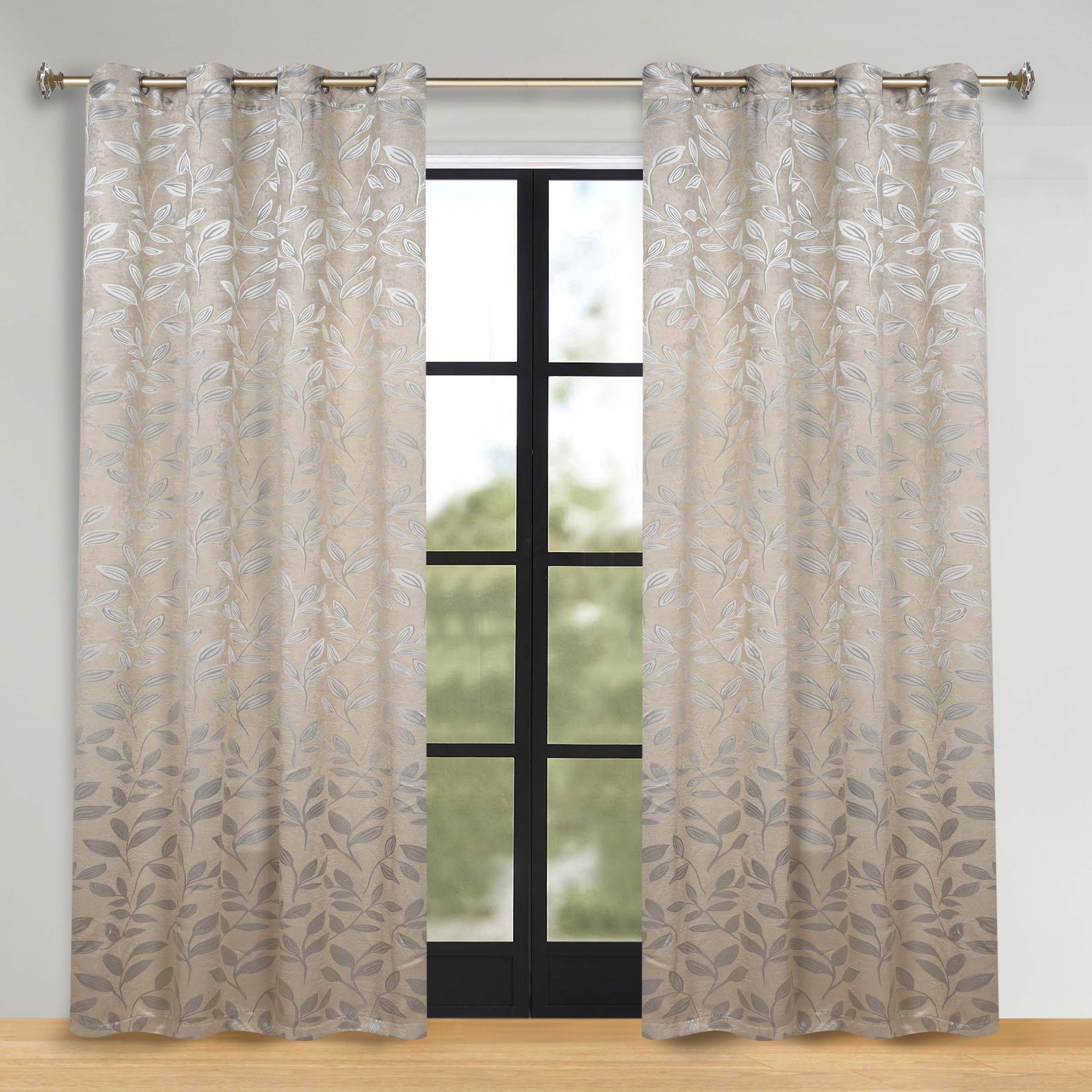 Machine Washable Blackout Curtains for Bedroom - Set of 2 Panels, Thermal Insulated Room Darkening Drapes for Nursery, Living Room & Home Theater