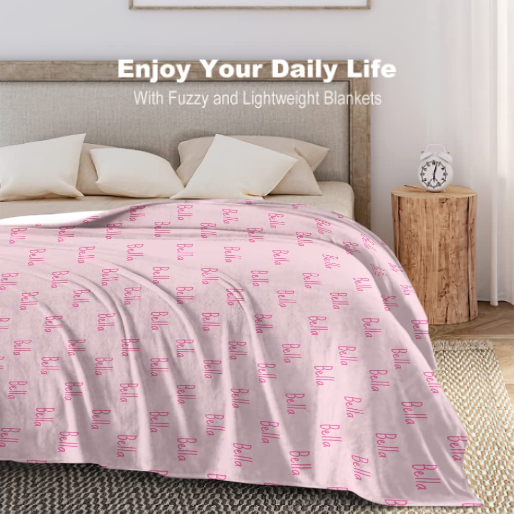 Personalized Yoke Style Baby Blankets for Girls & Boys - Custom Name Swaddle Blanket | Newborn, Toddler & Kids Gift for Baby Showers, Birthdays & Special Occasions | Soft & Cozy Nursery Essential for Cuddling, Swaddling & Photo Props