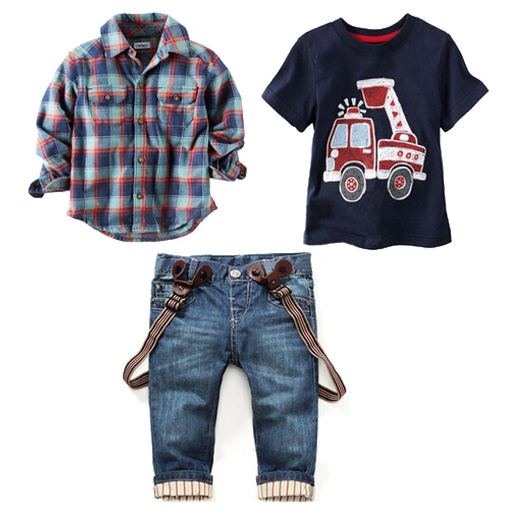 LUKYCILD 3T Boys Clothes Set - Cute Toddler Outfits for Baby Boys | Perfect for Playdates, Preschool & Family Photos