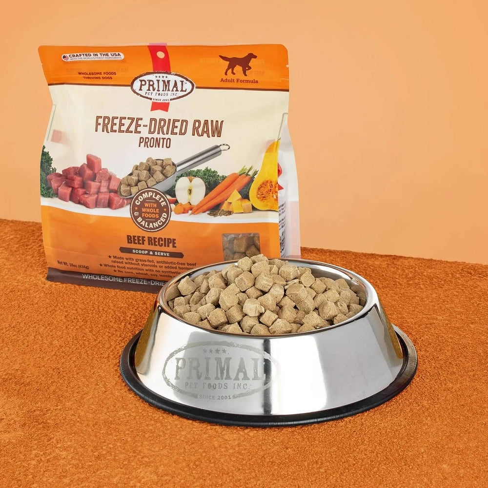 Premium Freeze Dried Beef Dog Food - High Protein Grain-Free Treats for Puppies & Adult Dogs - Perfect for Training, Travel & Outdoor Adventures