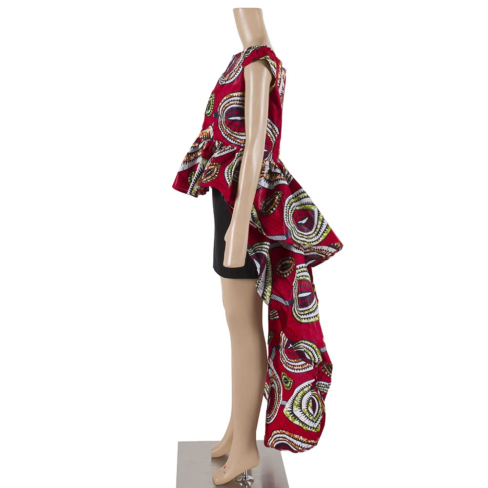 Stylish African Wax Cotton Print Summer Top & Dashiki Dresses for Women - Plus Size Robes & Tunics | Perfect for Beach Vacations, Cultural Events & Boho Fashion