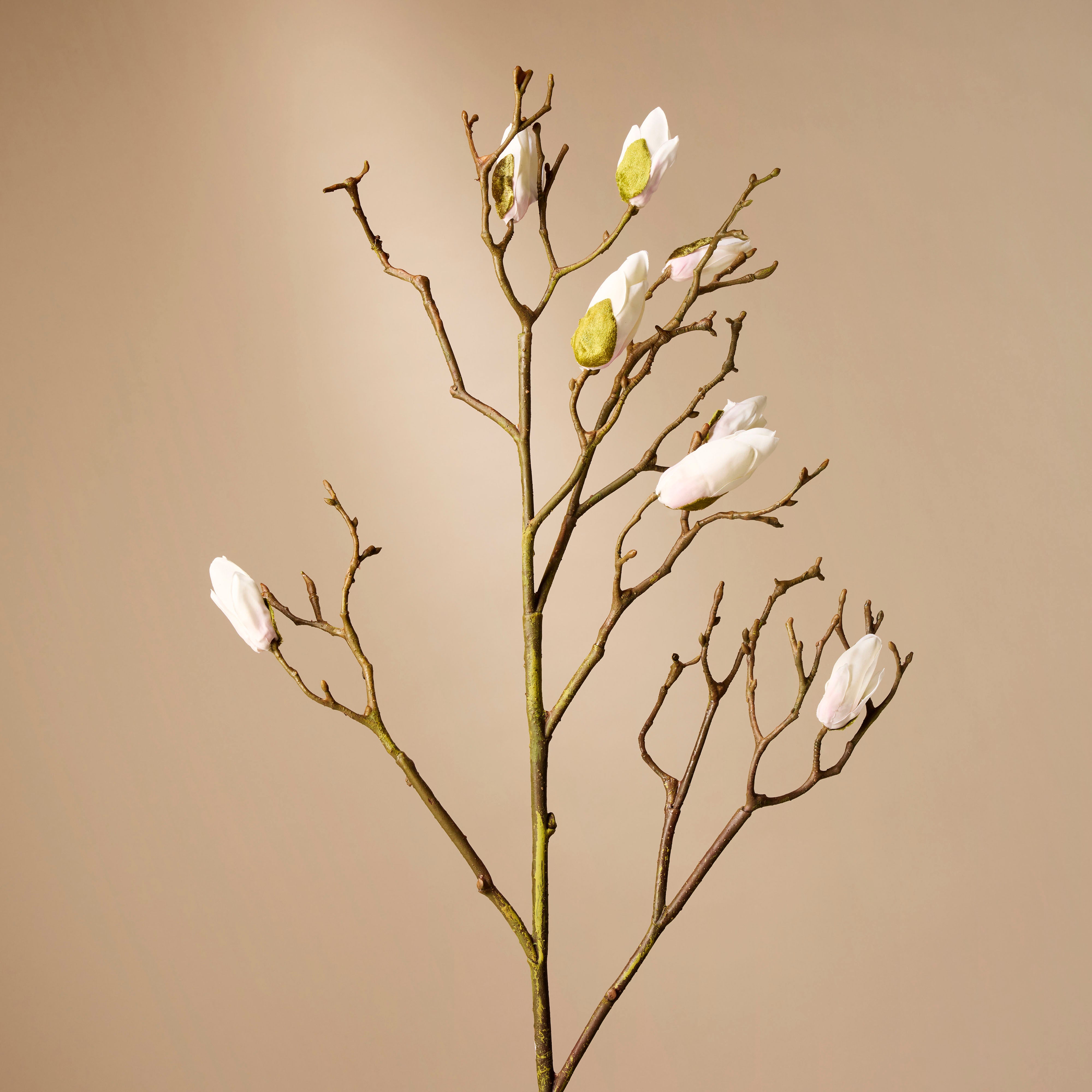 Magnolia Grandiflora Artificial Flower Stems - 6 Pack Fake Southern Magnolia Branches for Home Decor, Wedding Centerpieces, and Floral Arrangements