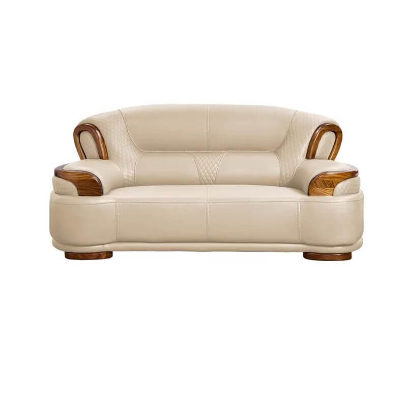 Stylish Beige Scratch-Resistant Solid Color Sofa - 2, 3 & 4 Seater Options for Living Room, Lounge & Office