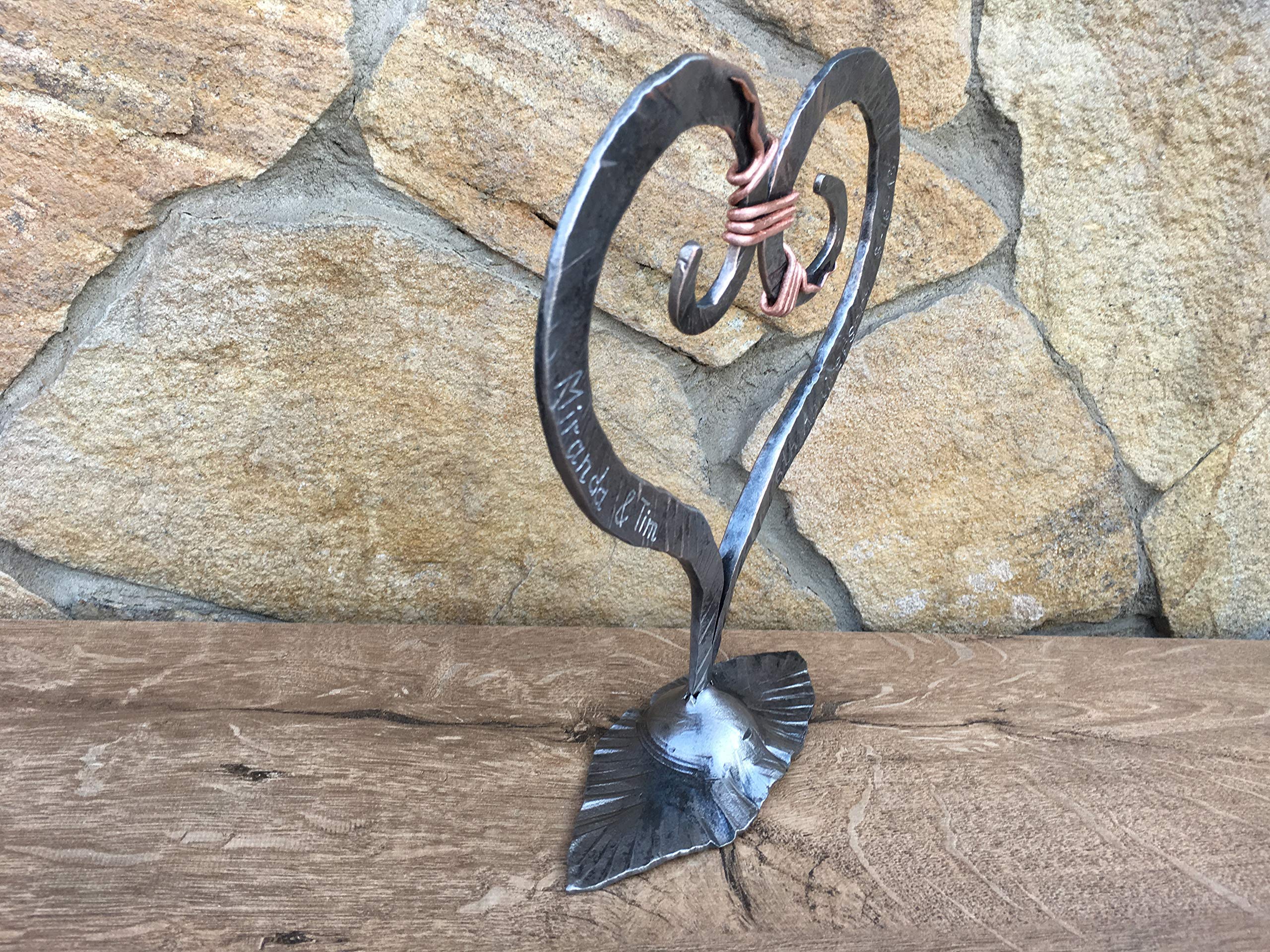 6th Anniversary Gift for Her - Elegant Iron Heart Keepsake - Unique 6 Year Wedding Gift for Wife - Romantic Iron Anniversary Present - Perfect for Home Decor & Special Occasions