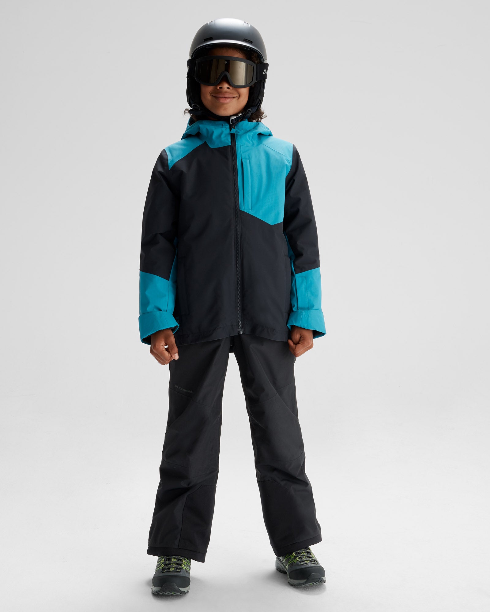PWDR Days Boys' 2L Insulated Snow Jacket - Waterproof Winter Coat for Kids in Meteor/Eddy - Perfect for Skiing, Snowboarding & Outdoor Winter Activities